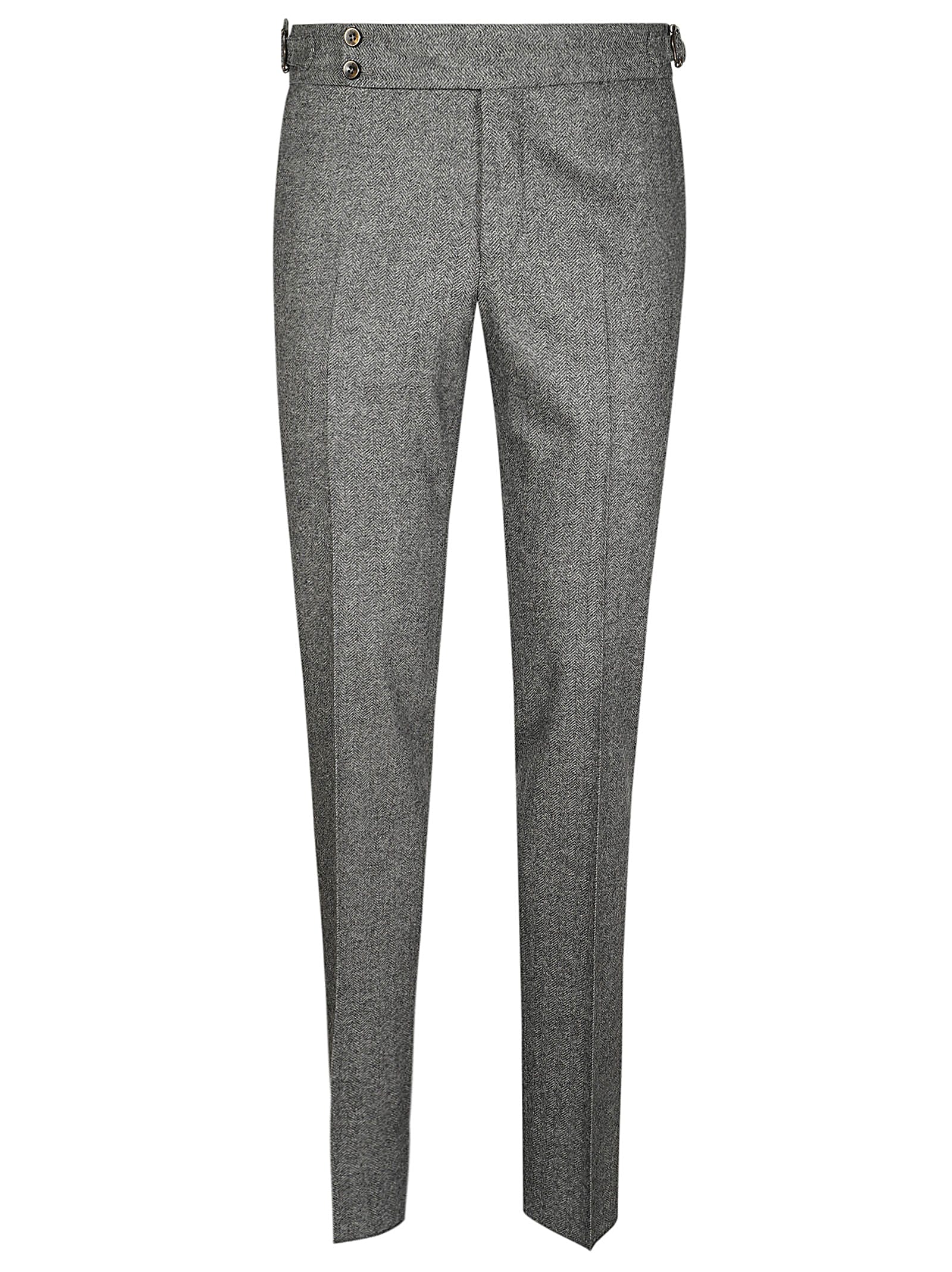 Shop Pt Torino Slim Adj Pant In Grigio Azzurro