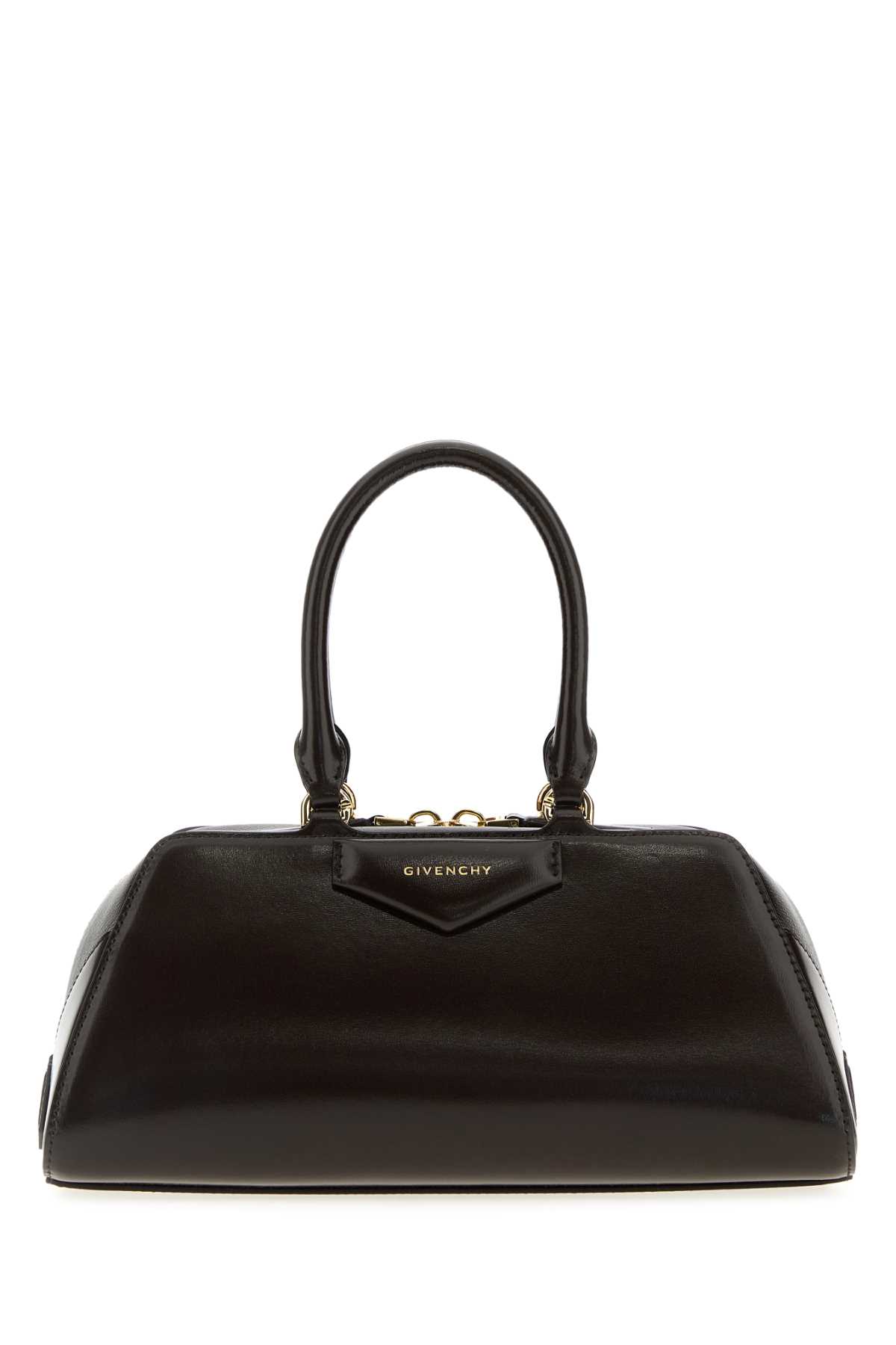 Givenchy Chocolate Leather Small Antigona Handbag In Brown