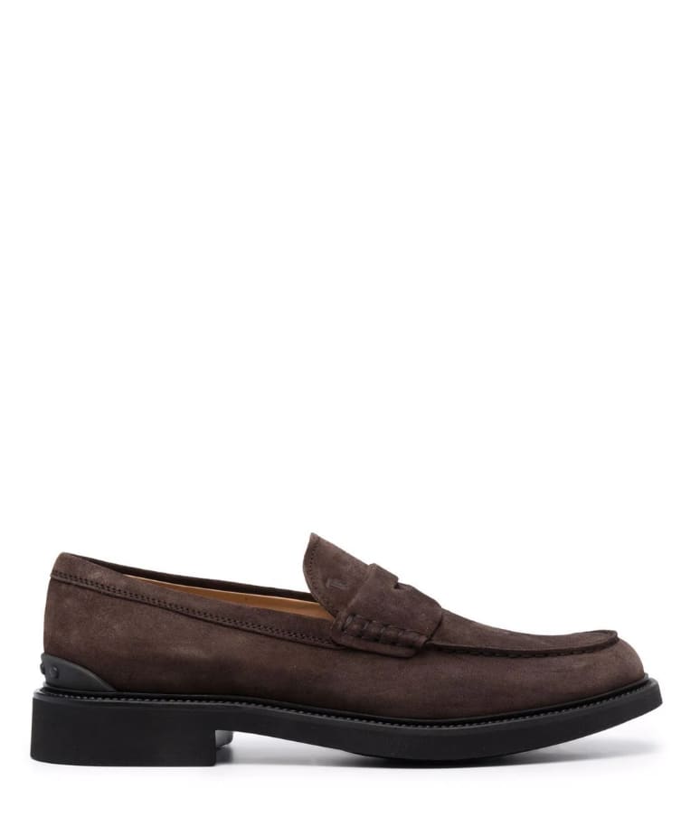 Tod's Brown Suede Loafers