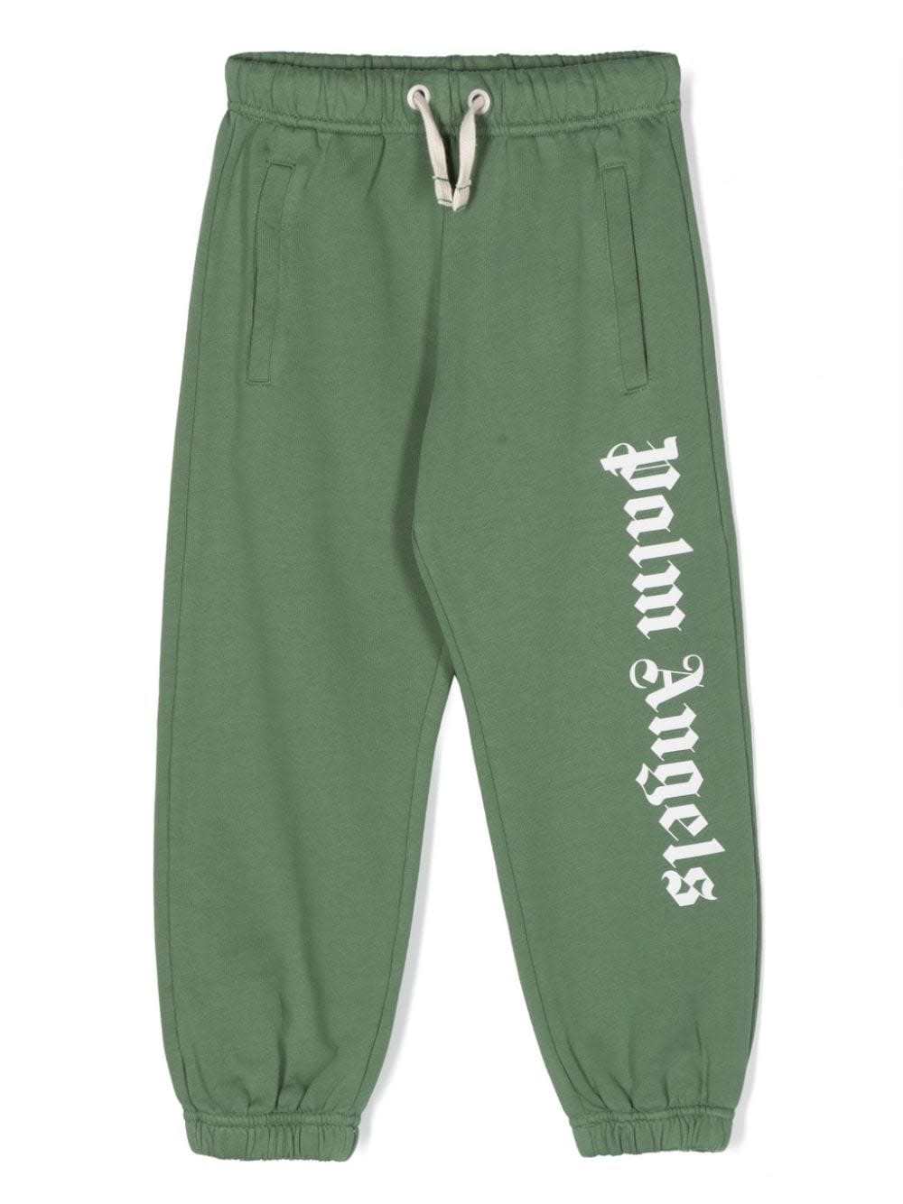 Shop Palm Angels Classic Overlogo Sweat Pants In Green White
