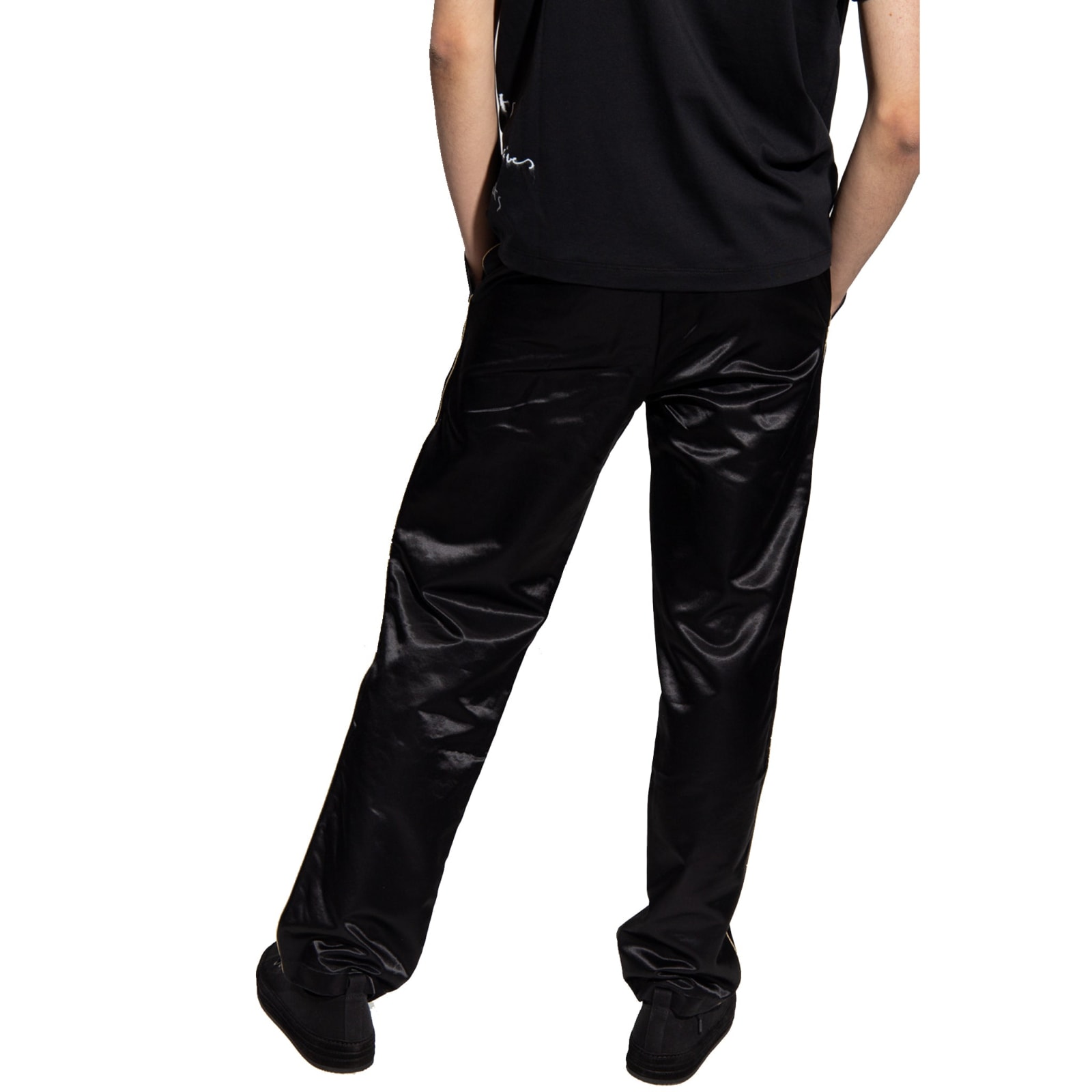 Shop Giuseppe Zanotti Logo Trousers In Black