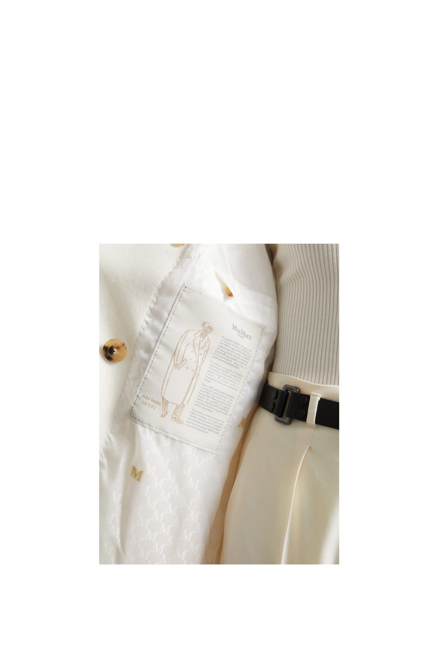 Shop Max Mara Madame Puffer Jacket In White