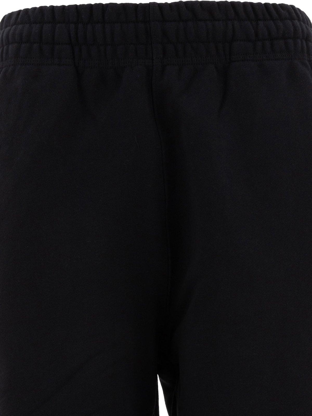 Burberry Equestrian Knight Elasticated-waist Track Pants In Black