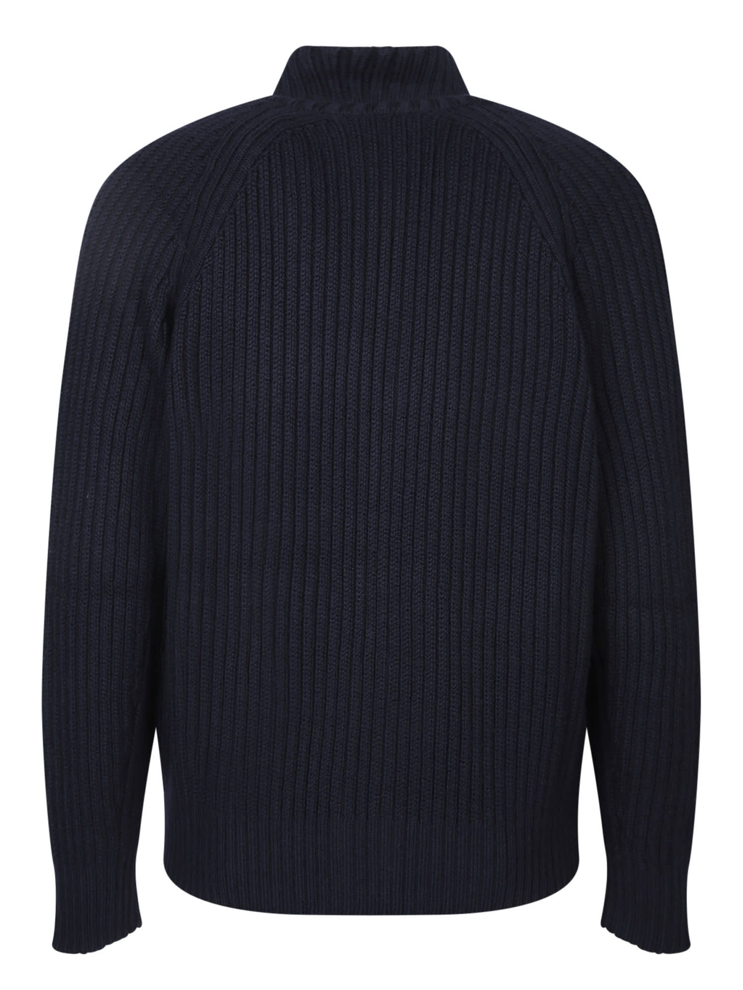 Shop Tom Ford Blue Cashmere Blend Fullzip Sweater