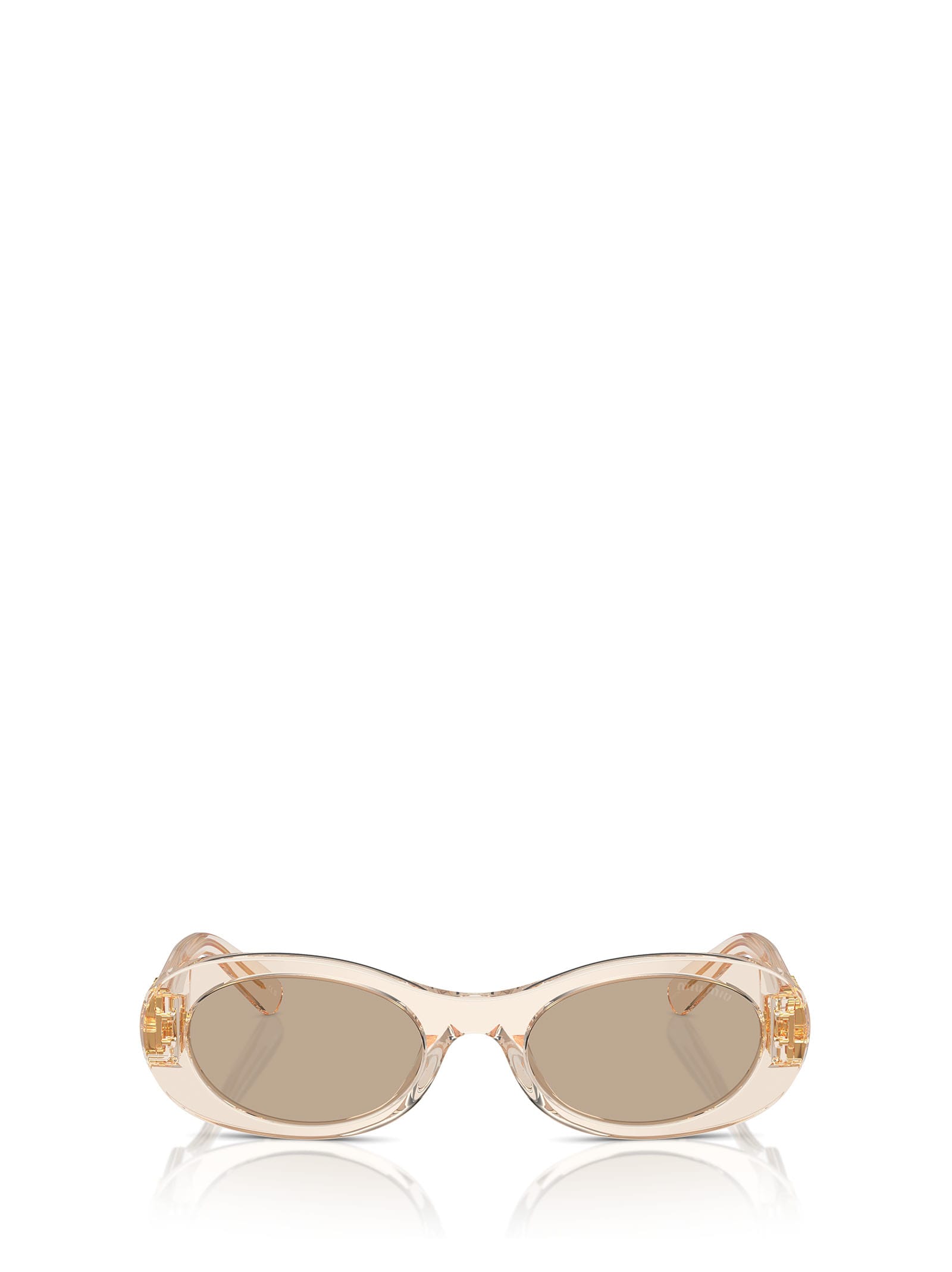 Miu Miu Mu 06zs Sand Transparent Sunglasses