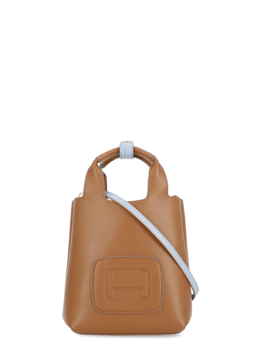 Shop Hogan Mini H-bag Bag In Brown