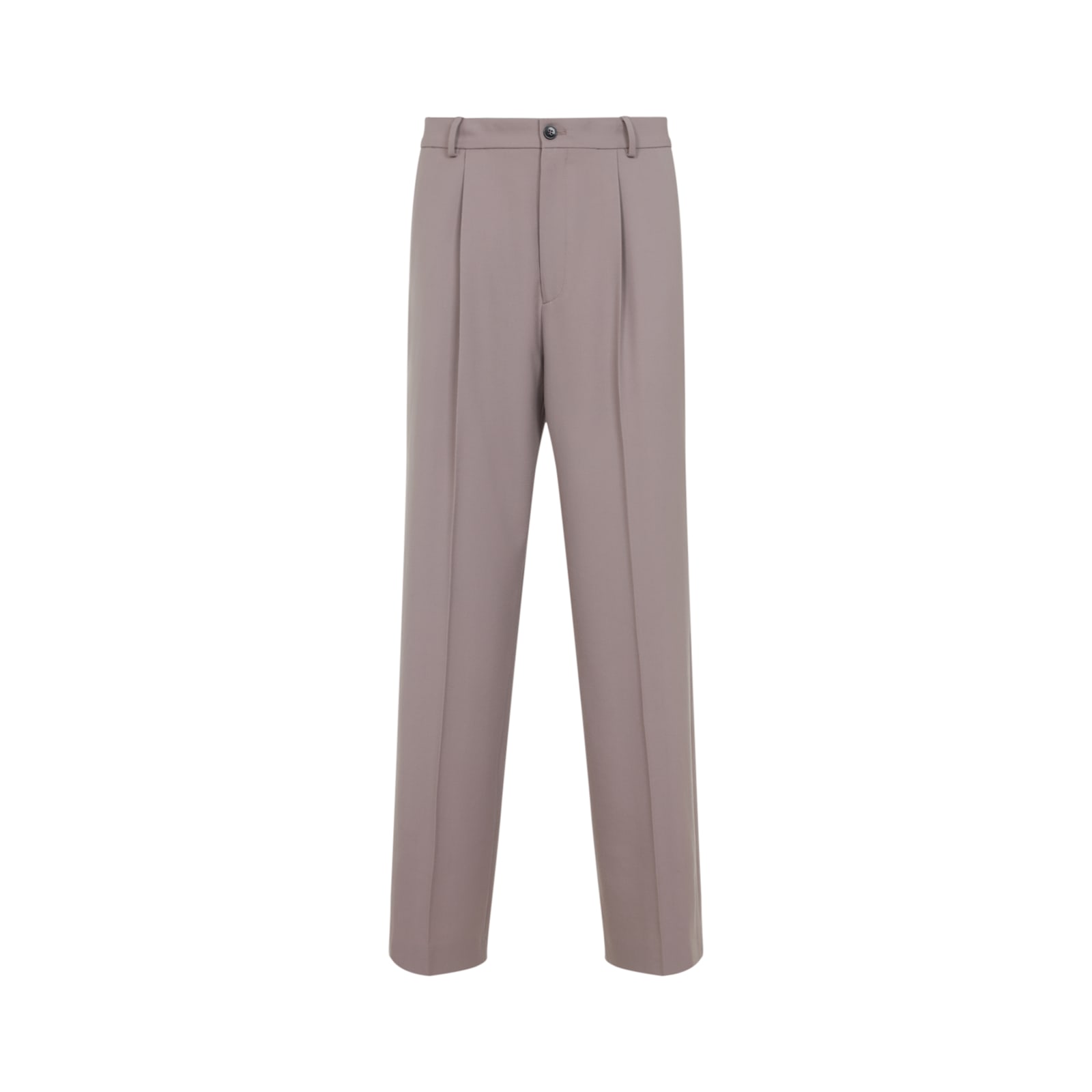 Dries Van Noten Straight-leg Trousers With Clean Front Pleat In Pink