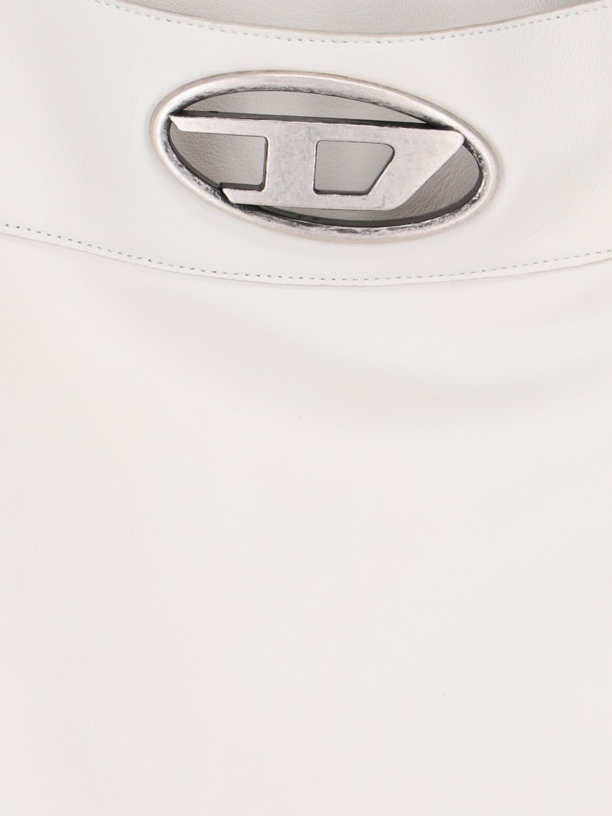 Shop Diesel L-dixy Logo Mini Skirt In White