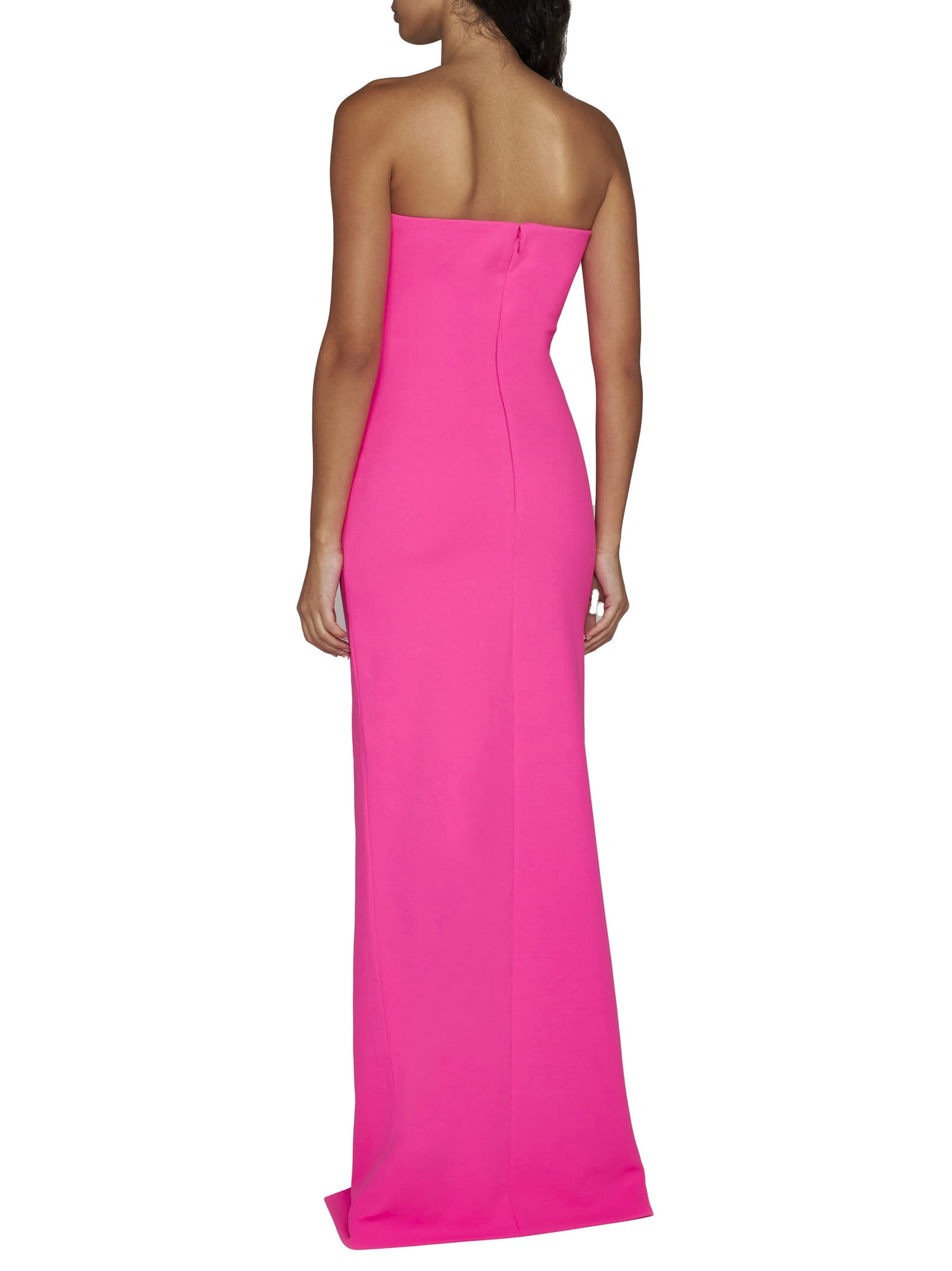 Shop Solace London Dress In Hot Pink