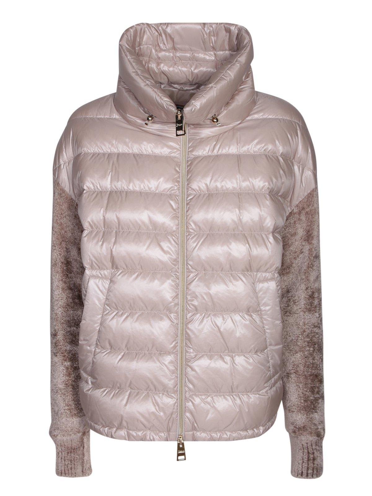 Herno High-neck Puffer Jacket In White