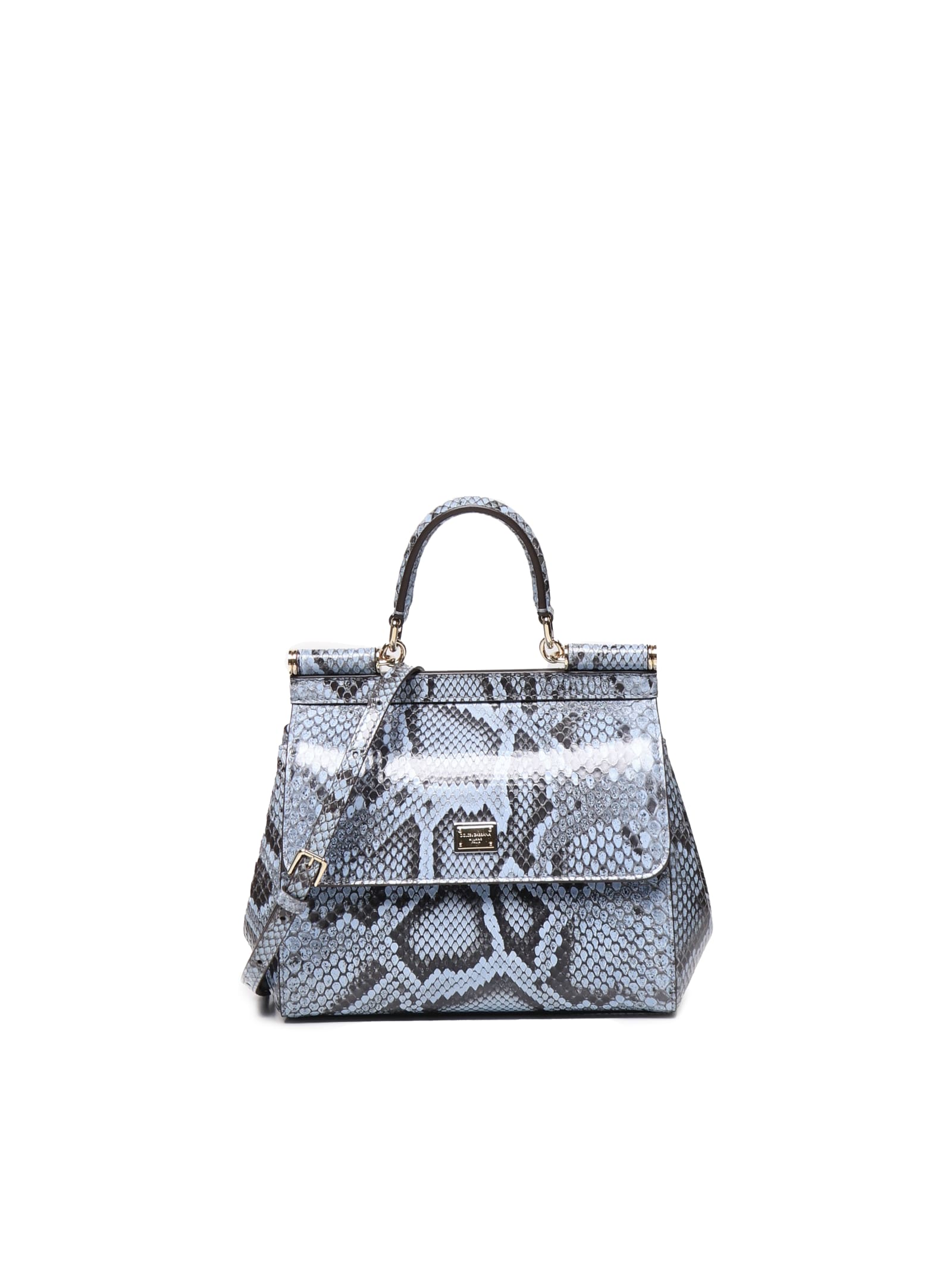 Shop Dolce & Gabbana Sicily Bag In Sugar Paper