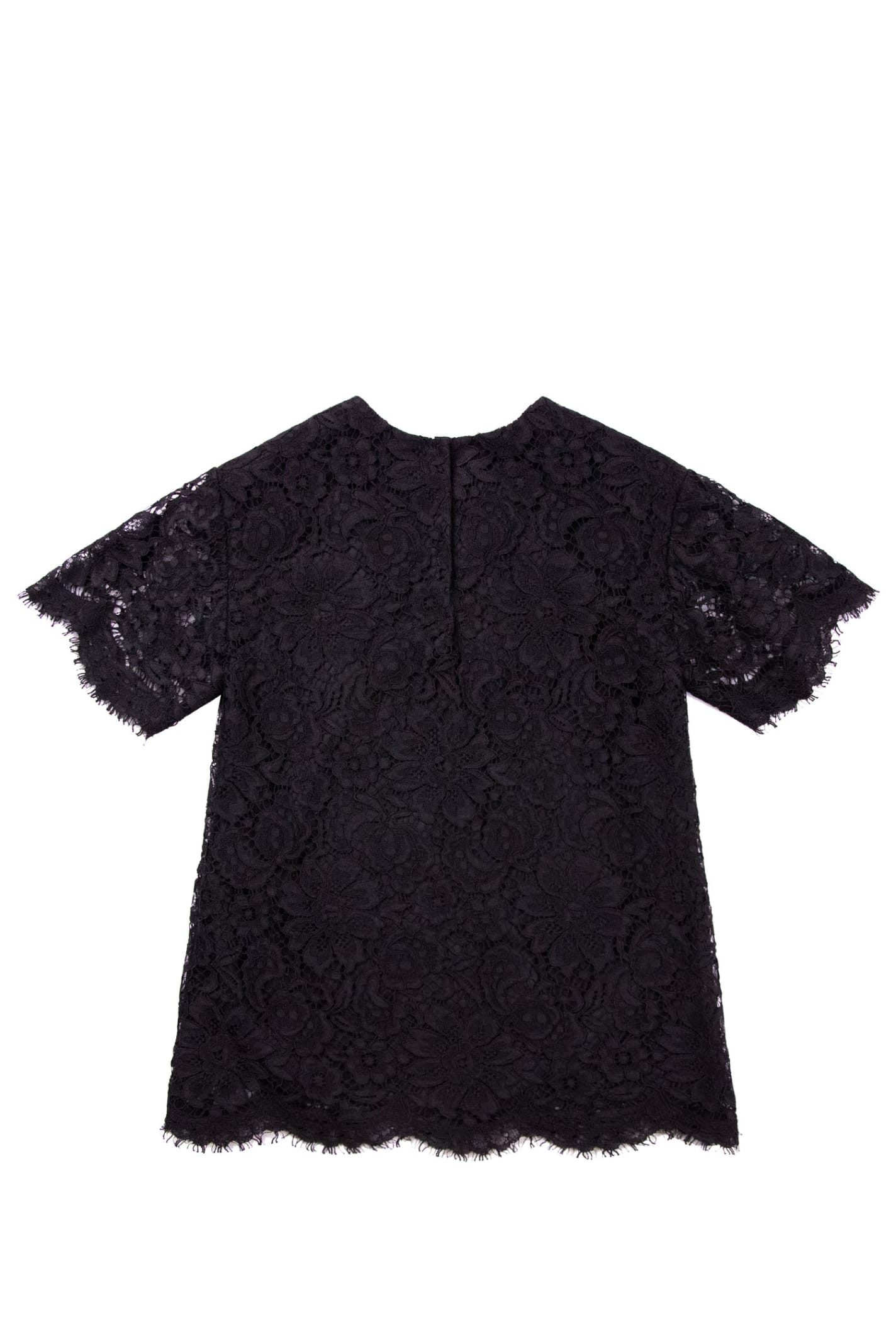 Shop Dolce & Gabbana Lace Blouse In Back