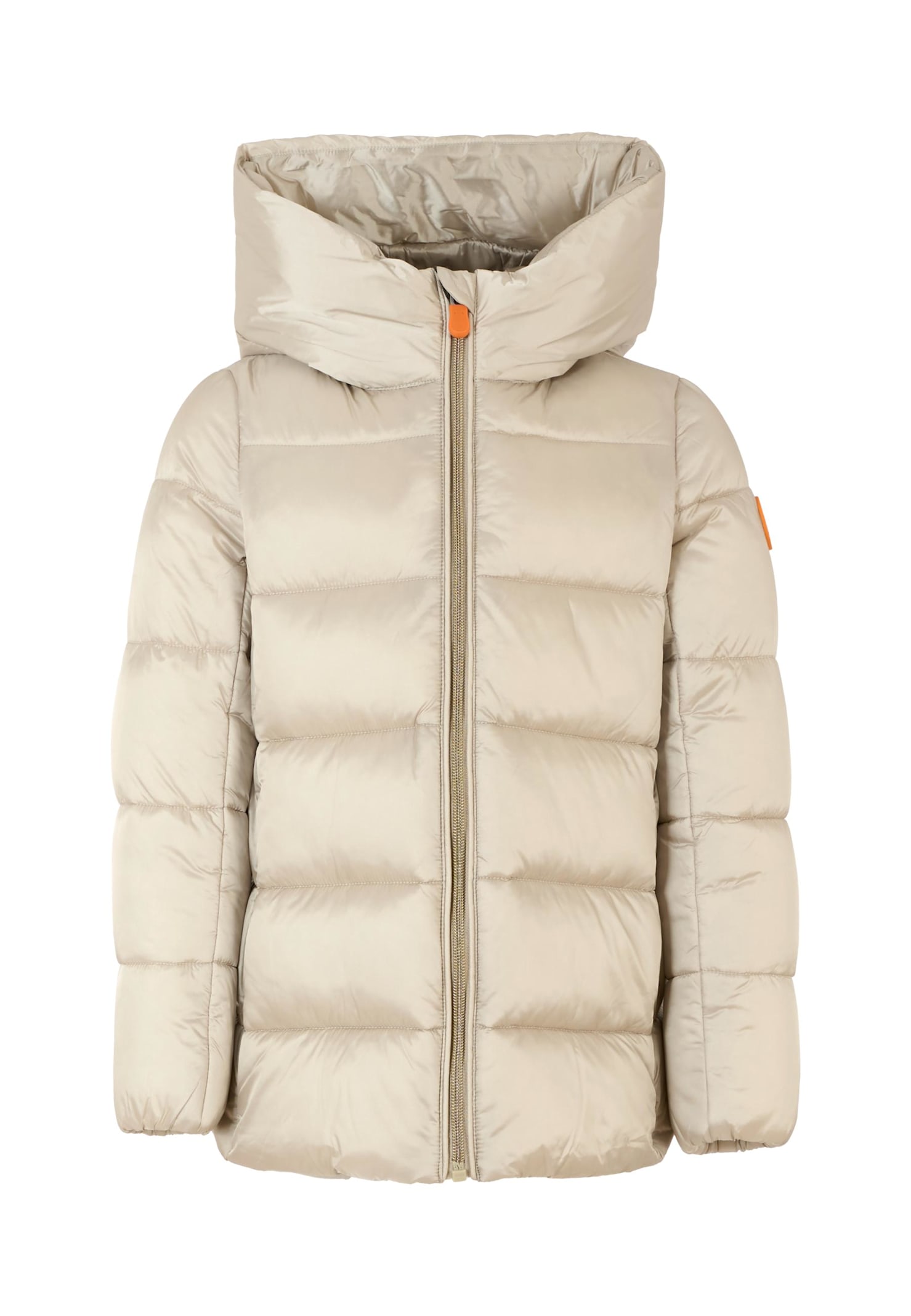 Save The Duck Hooded Quilted Jacket In Neutral