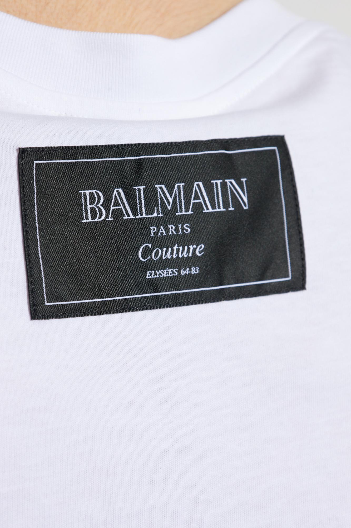 Shop Balmain T-shirt With Print