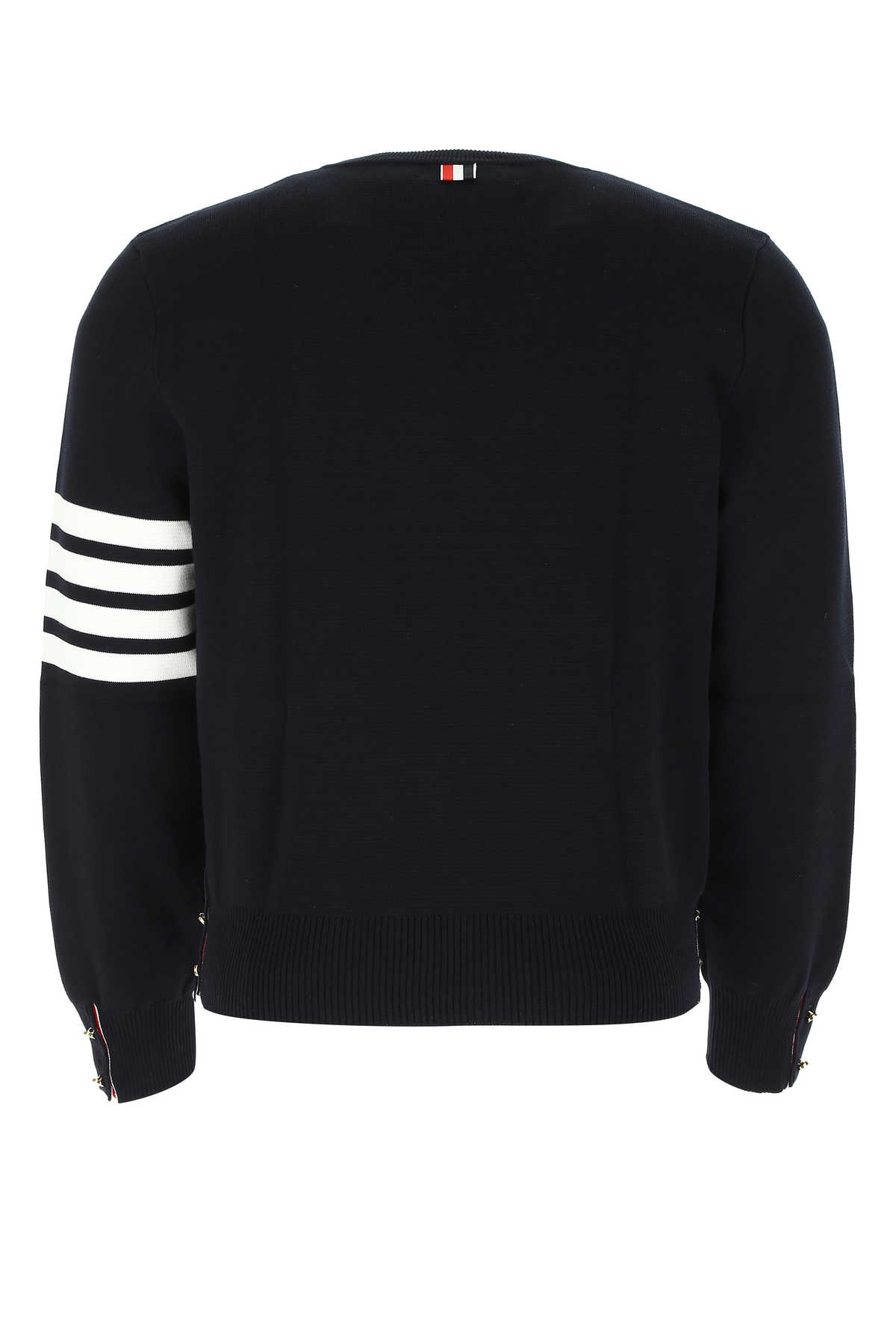 Shop Thom Browne Midnight Blue Cotton Sweater In 415