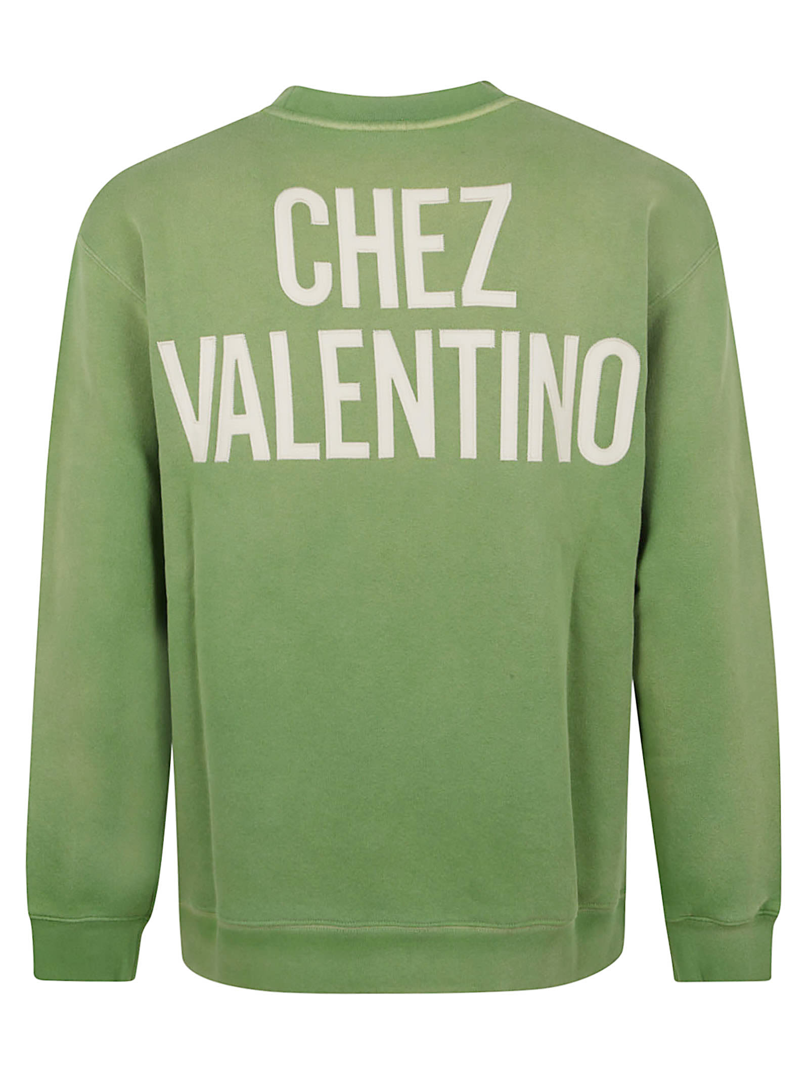 Valentino Garavani Pure Cotton Sweatshirt In Green