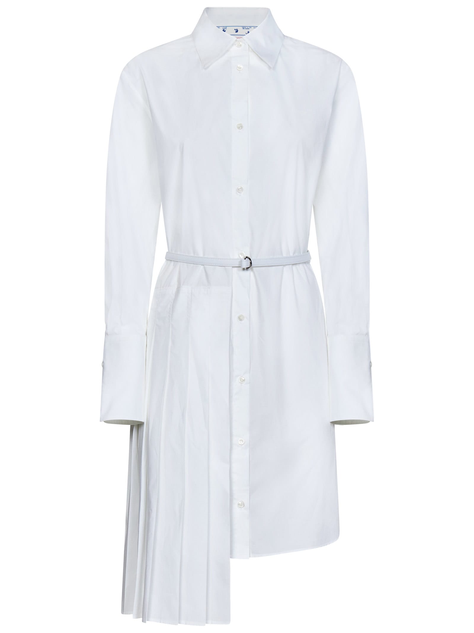 Shop Off-white Mini Dress In White