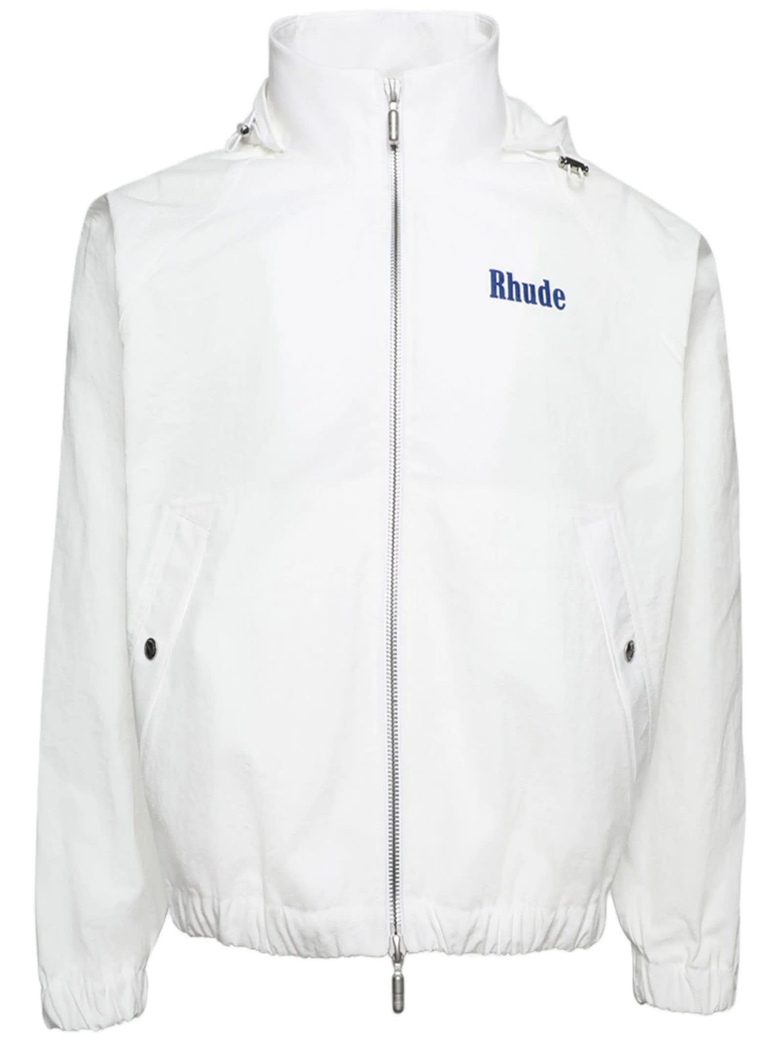 Shop Rhude White Track Jacket
