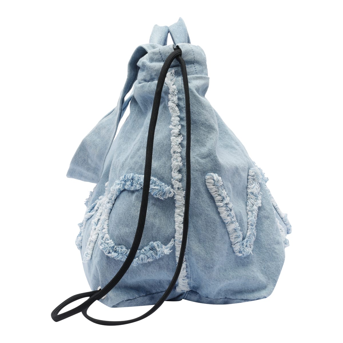 VIC MATIE PENELOPE DENIM LOGO BACKPACK BAG