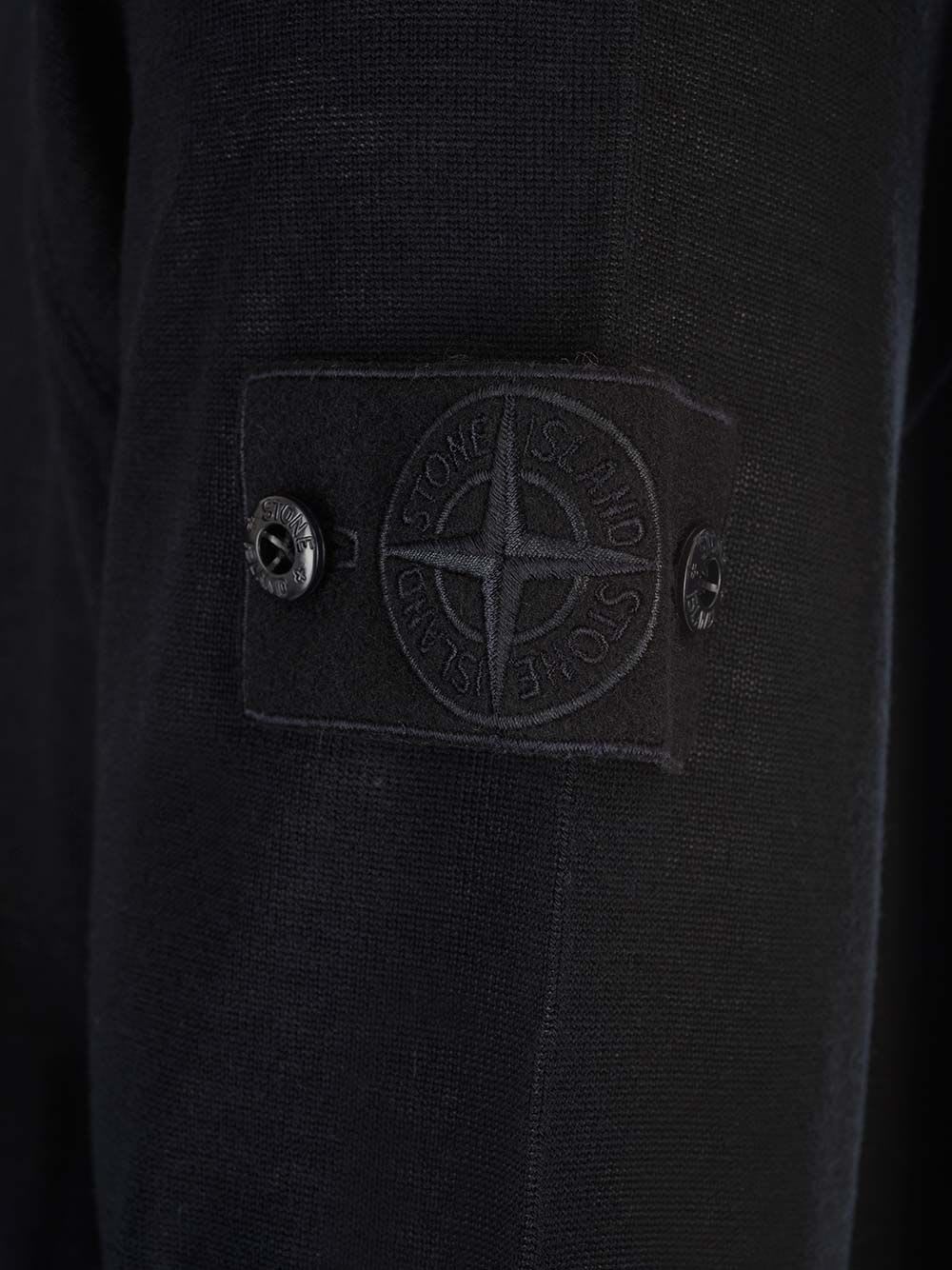 Shop Stone Island Rws Lightweight Wool Polo In Blue