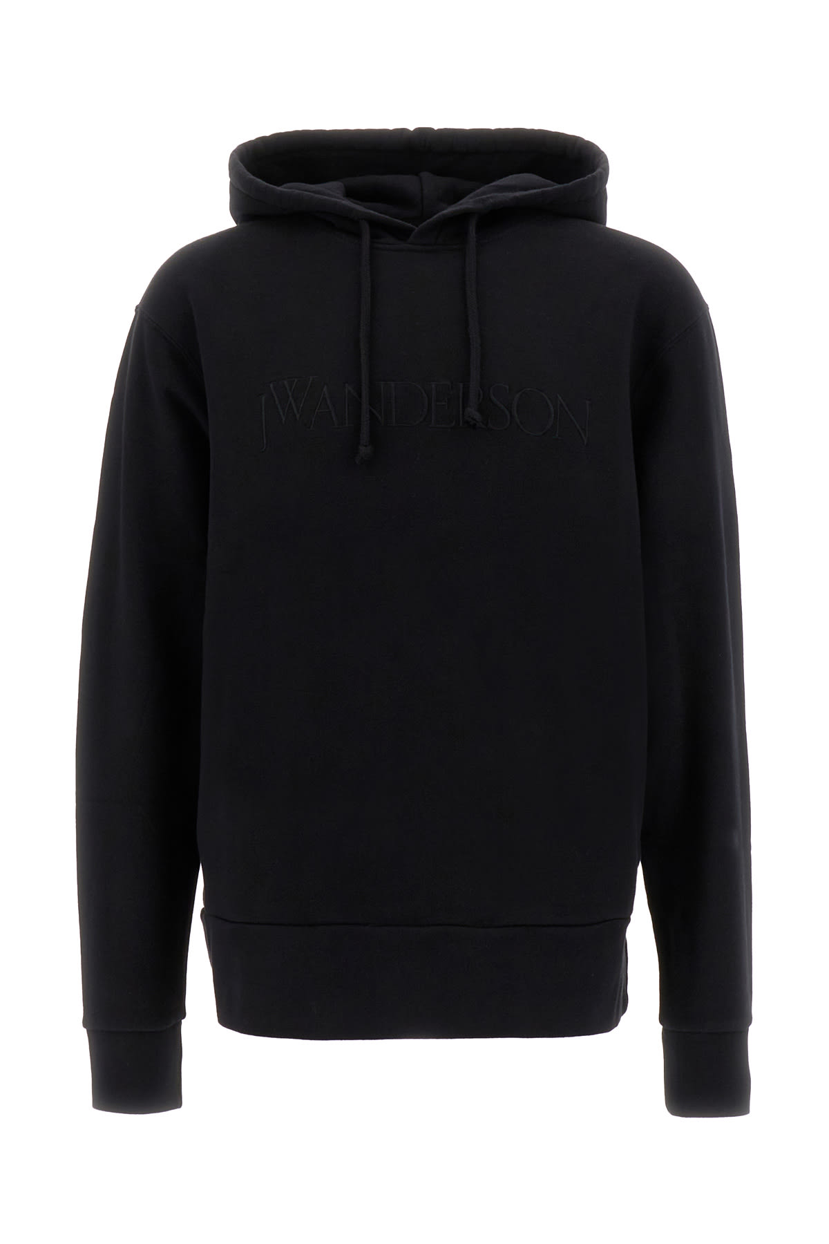 Shop Jw Anderson Black Cotton Oversize Sweatshirt In 999