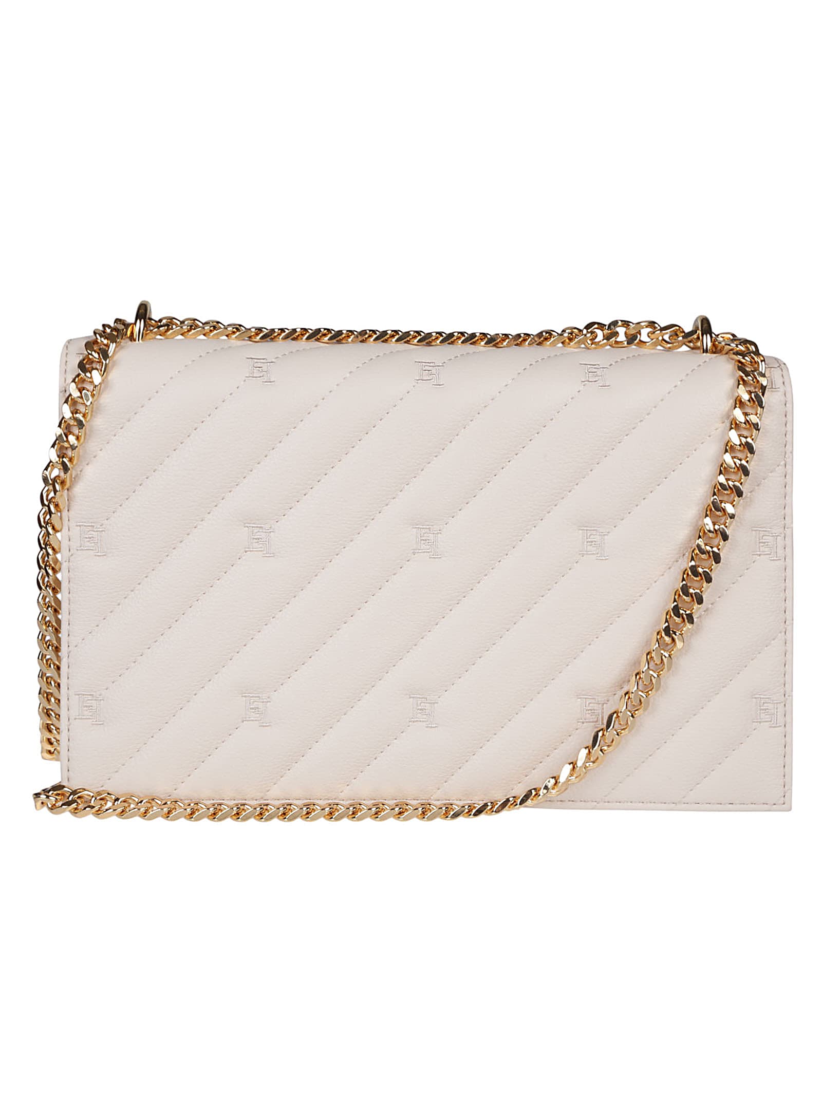 Shop Elisabetta Franchi Big Bag In Lattice