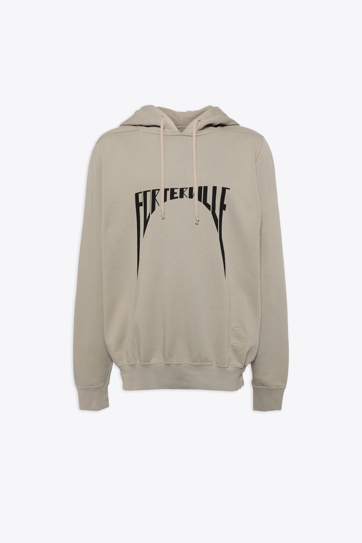 Felpa - Oversized Hoodie Pearl grey cotton oversized hoodie with front print Porterville - Oversized Hoodie