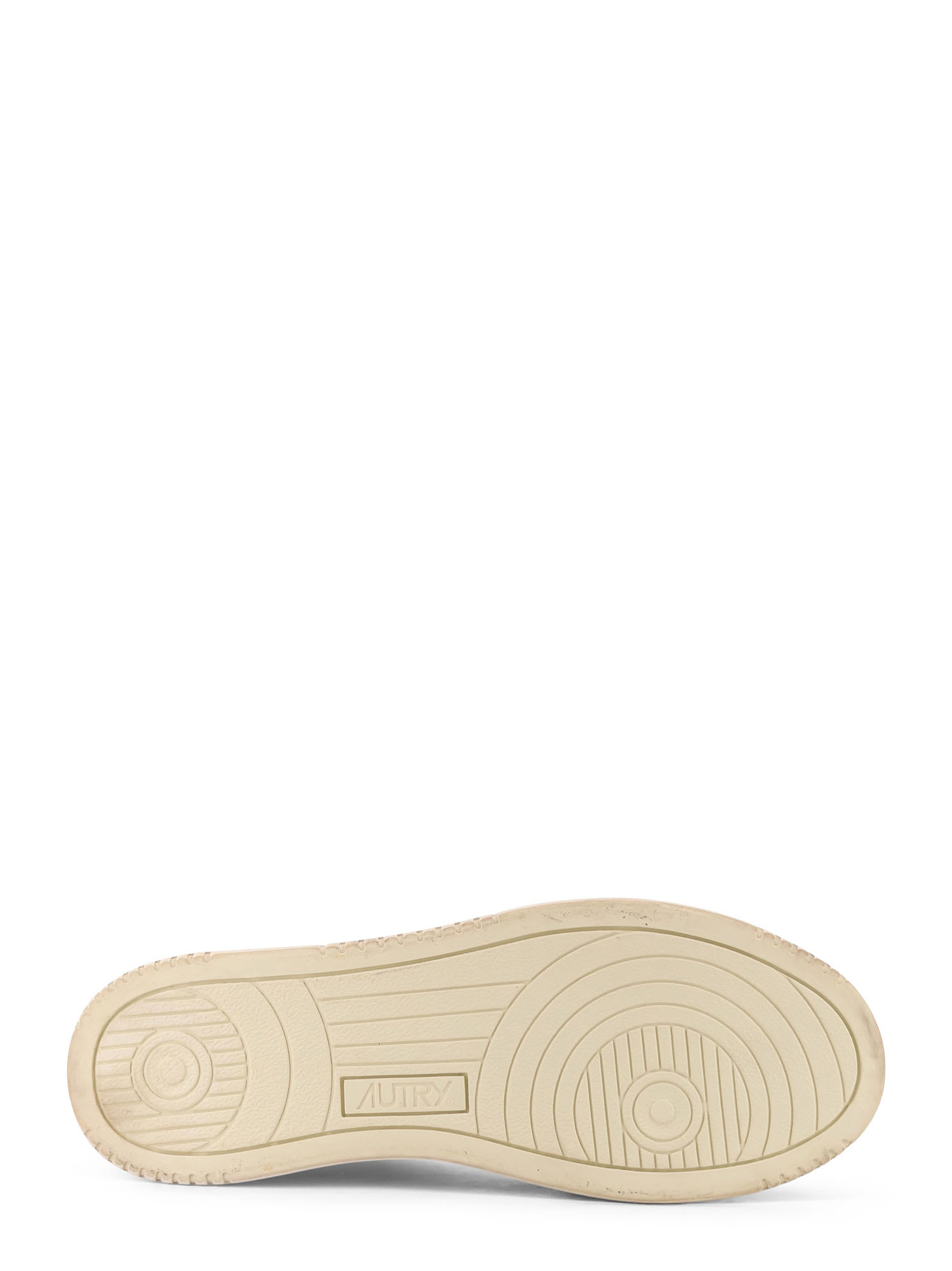 Autry Medalist Low Super Vintage Sneakers In White Pine Grove Leather And Rum Raisin In Animal Print