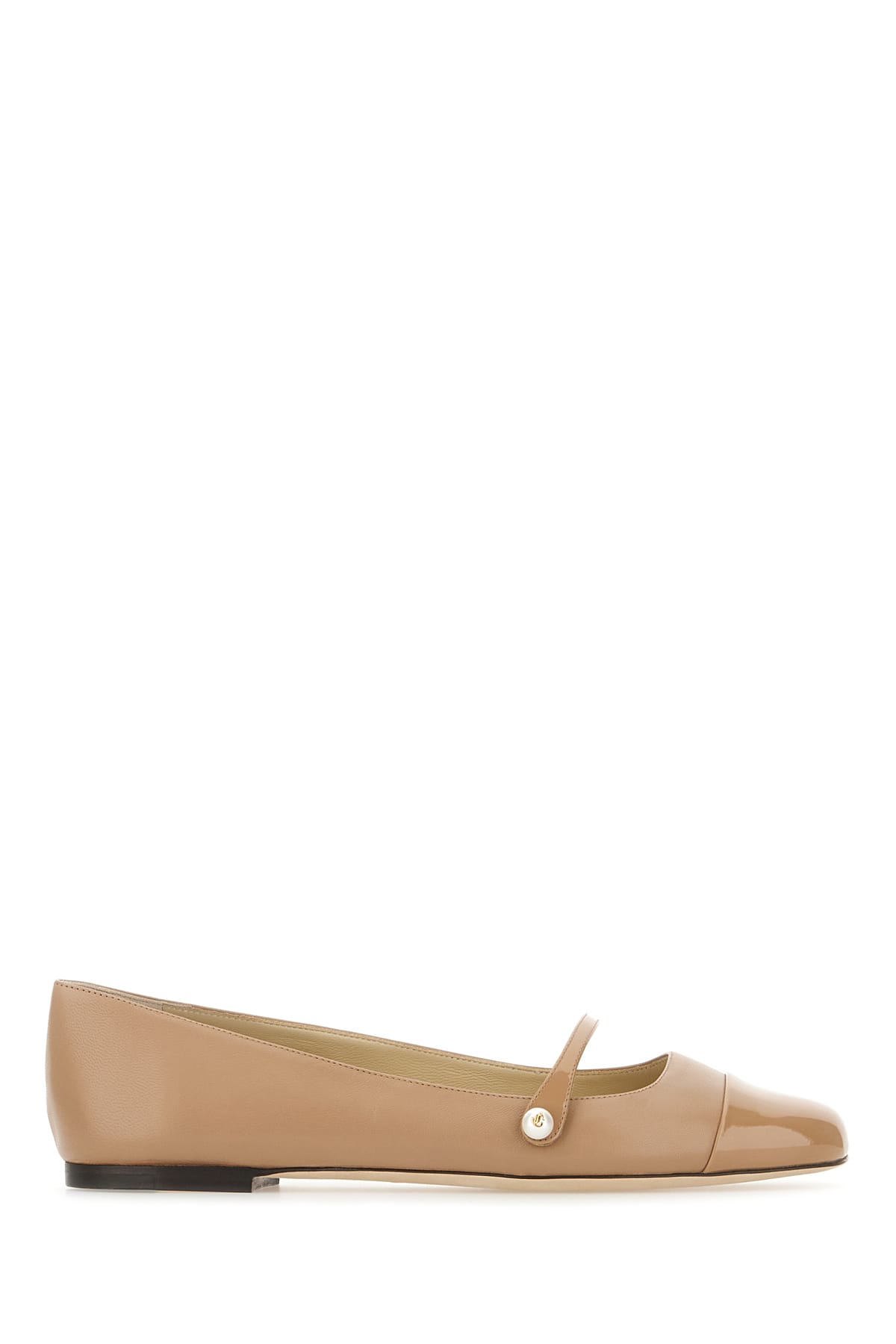 Jimmy Choo Biscuit Nappa Leather Elisa Ballerinas