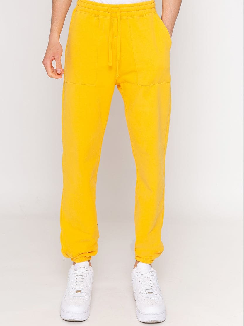 Mc2 Saint Barth Yellow-ochre Track Pants Pantone Special Edition