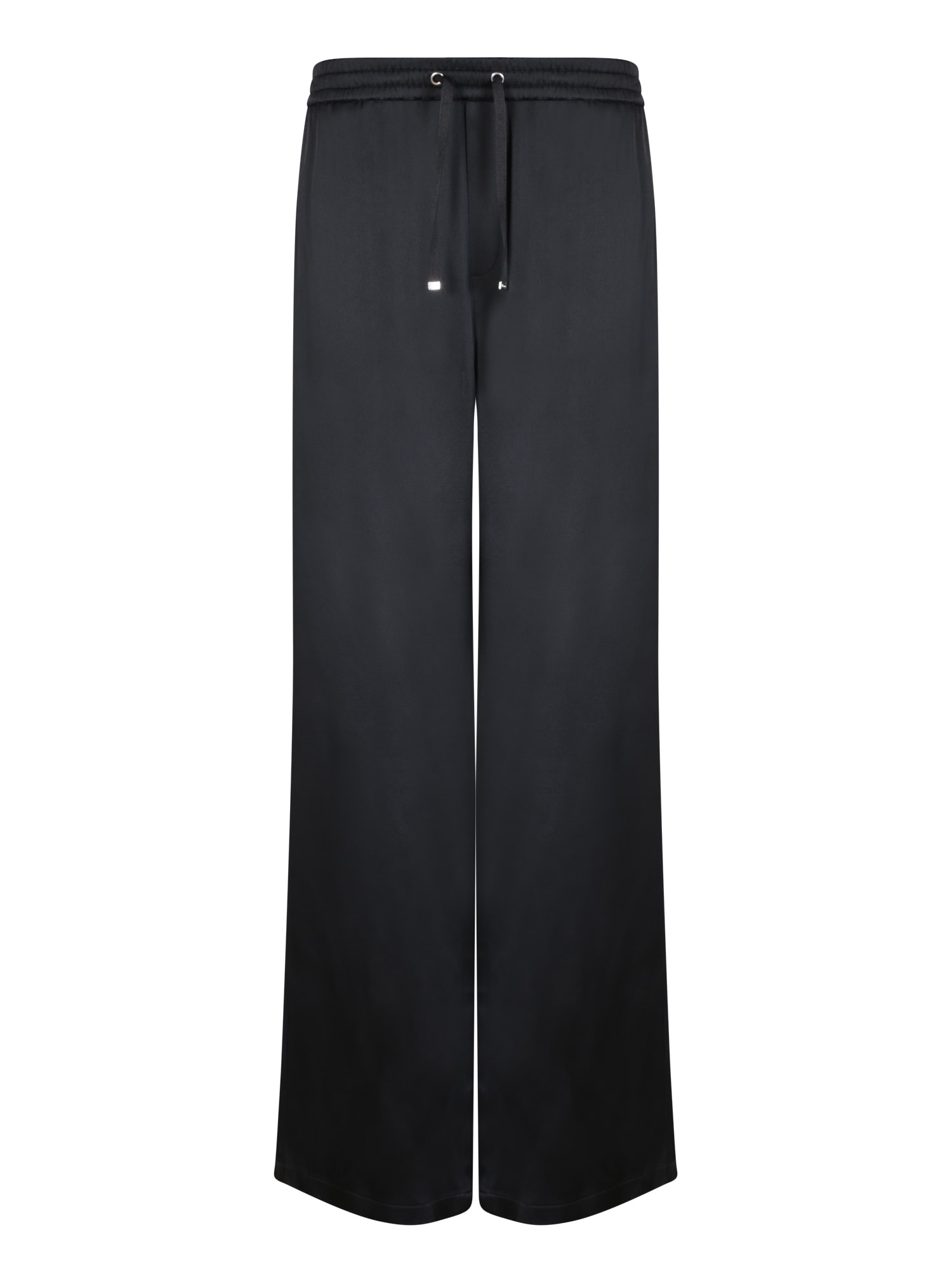 Herno Blue Pants With Elastic Drawstring Waist In Tech Fabric Woman In Black