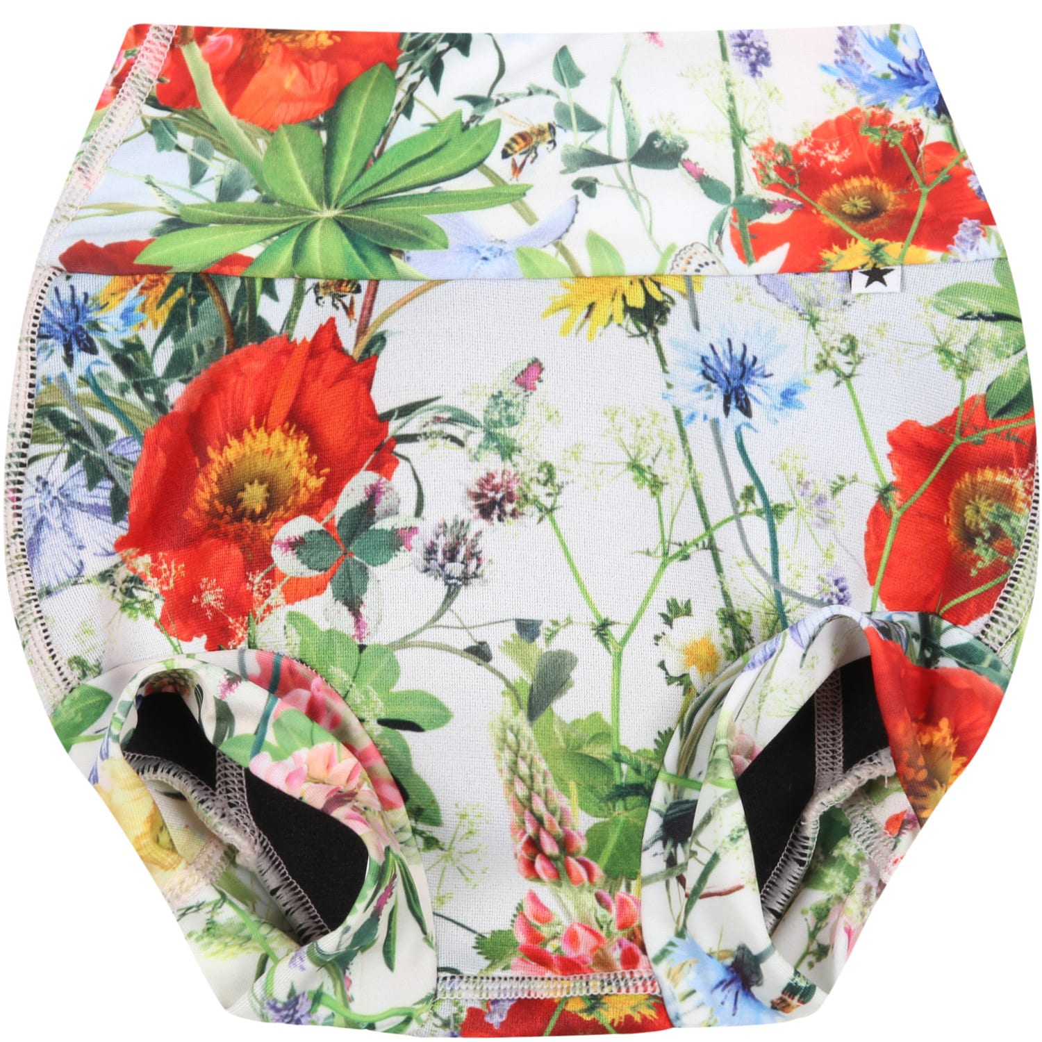 Molo Multicolor Swim-briefs For Baby Girl With Floral Print
