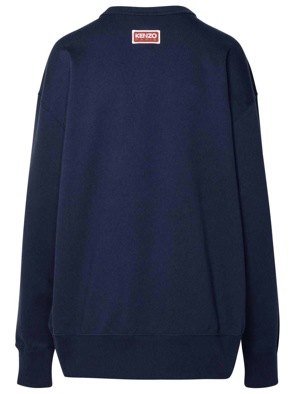 Shop Kenzo Lucky Tiger Navy Cotton Sweatshirt In Bleu Nuit