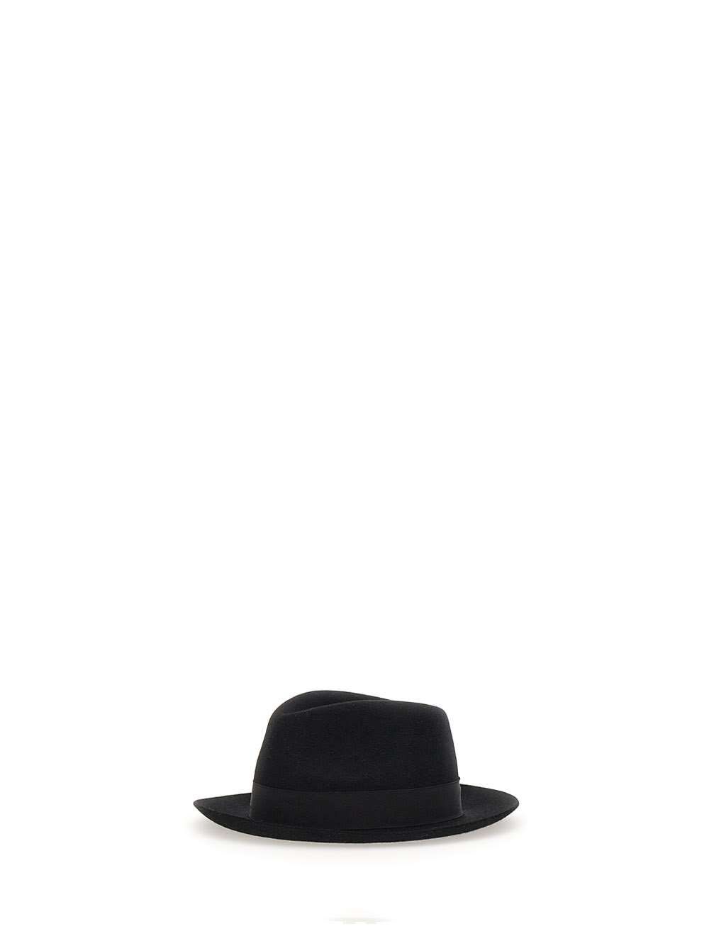 Shop Borsalino Fedora Hat  In Black