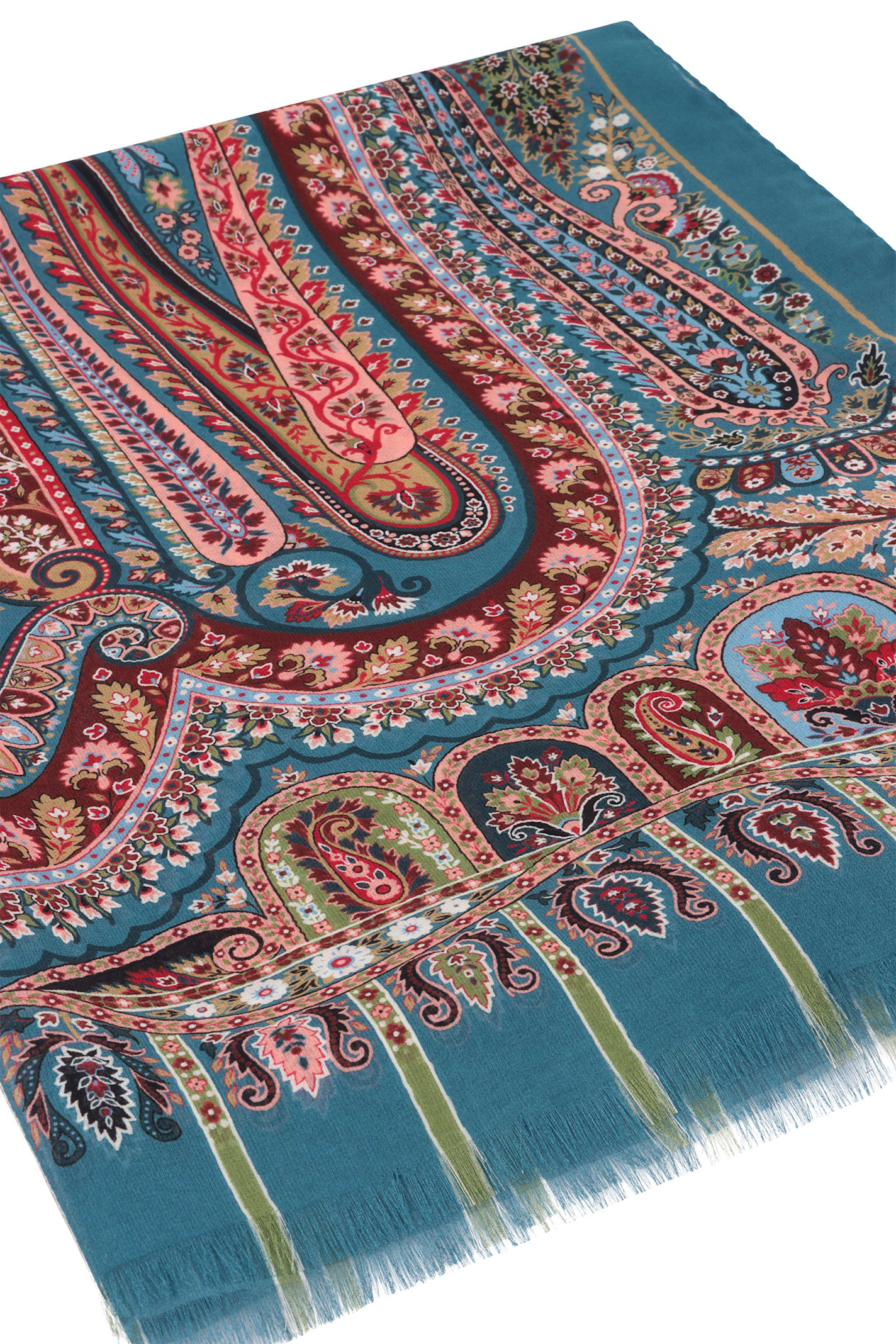 Etro Printed Silk Scarf In Multi