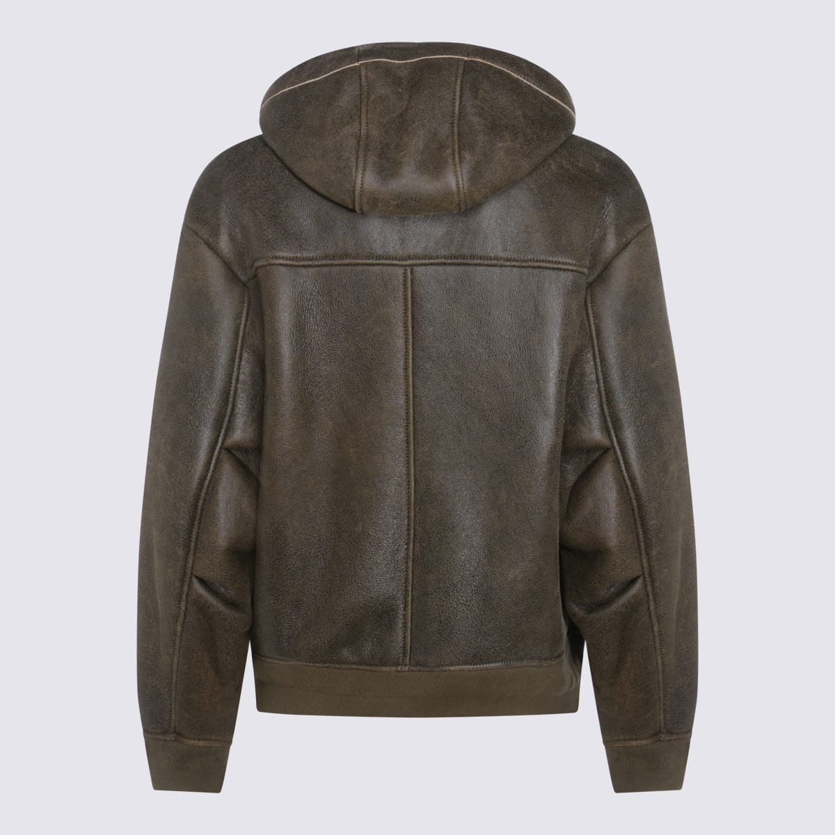 Salvatore Santoro Hooded Zip Leather Jacket In Multi