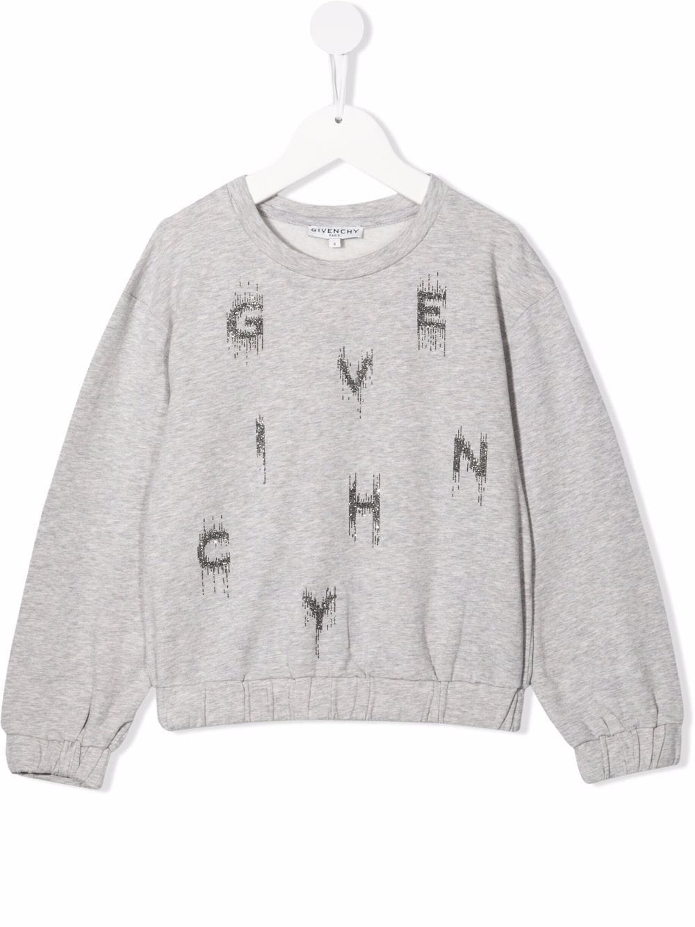 Givenchy Grey Kids Sweatshirt With Glitter Logo