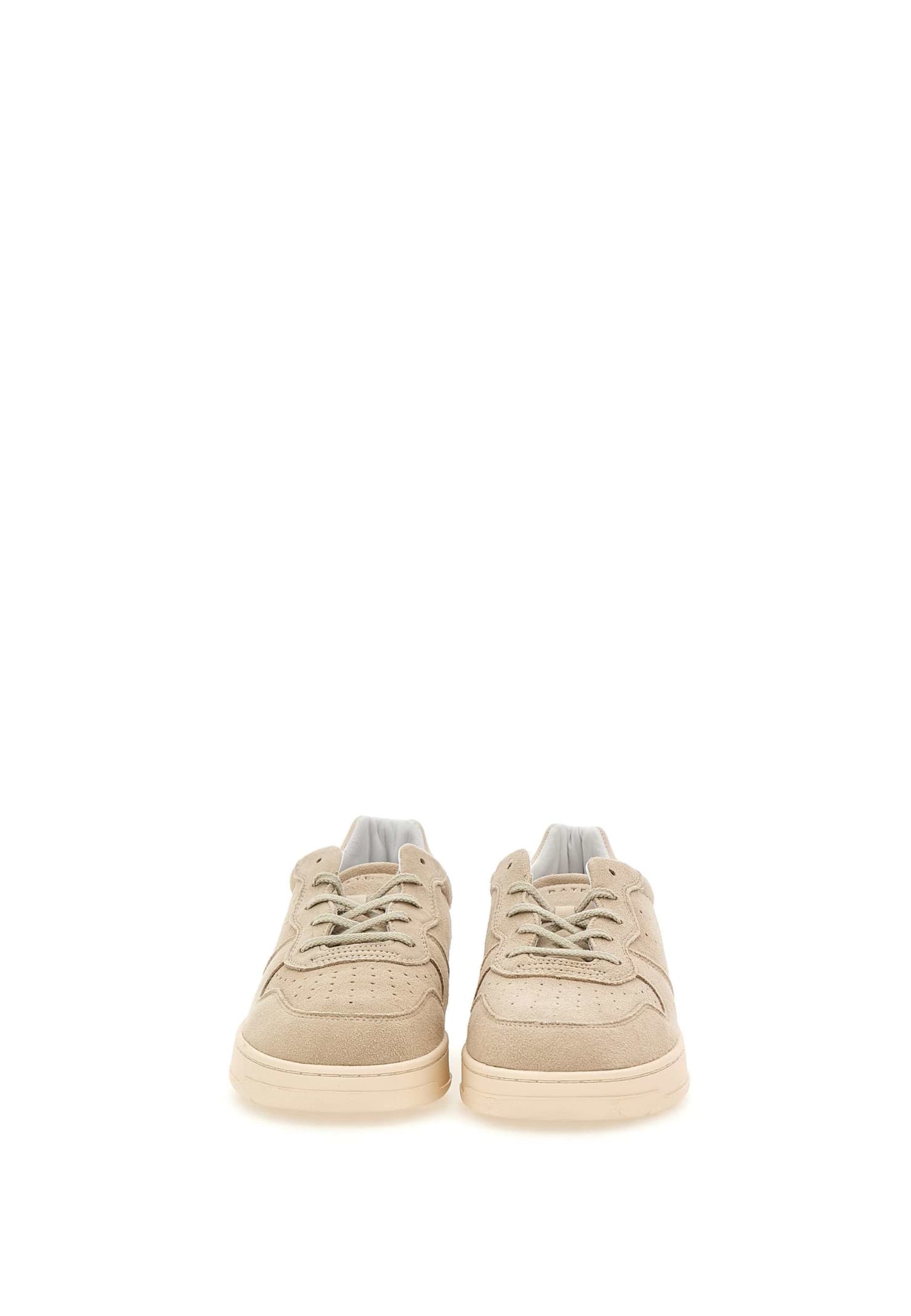 Shop Date Court 2.0 Colored Suede Sneakers In Beige