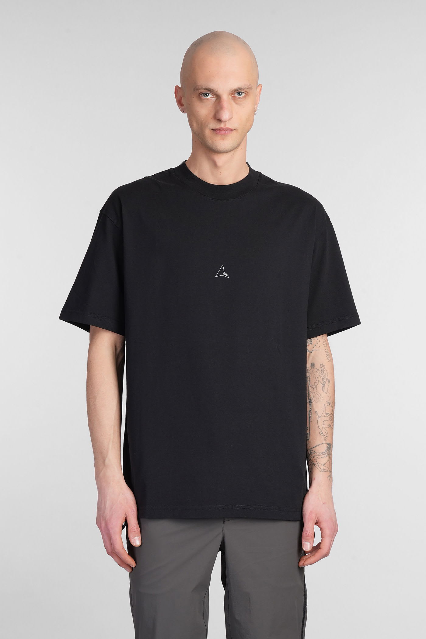 Roa Man T-shirt Black Size Xl Cotton In Black