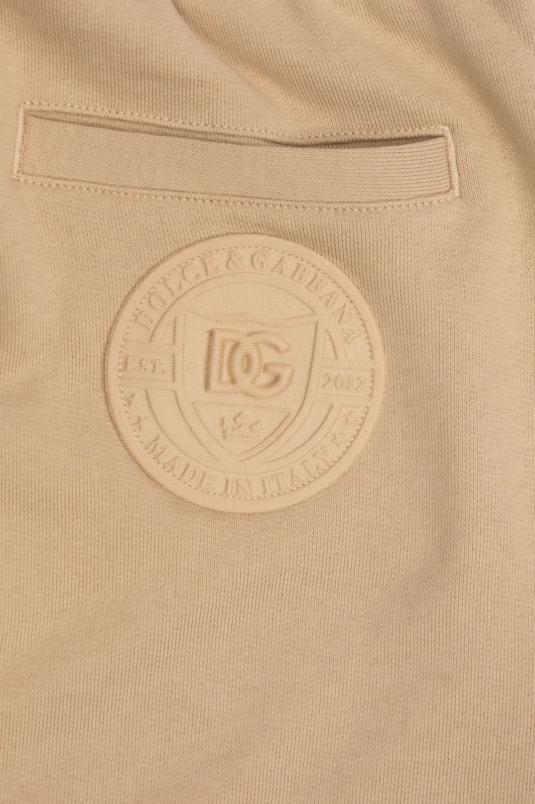 DOLCE & GABBANA LOGO PATCH JOGGING PANTS 