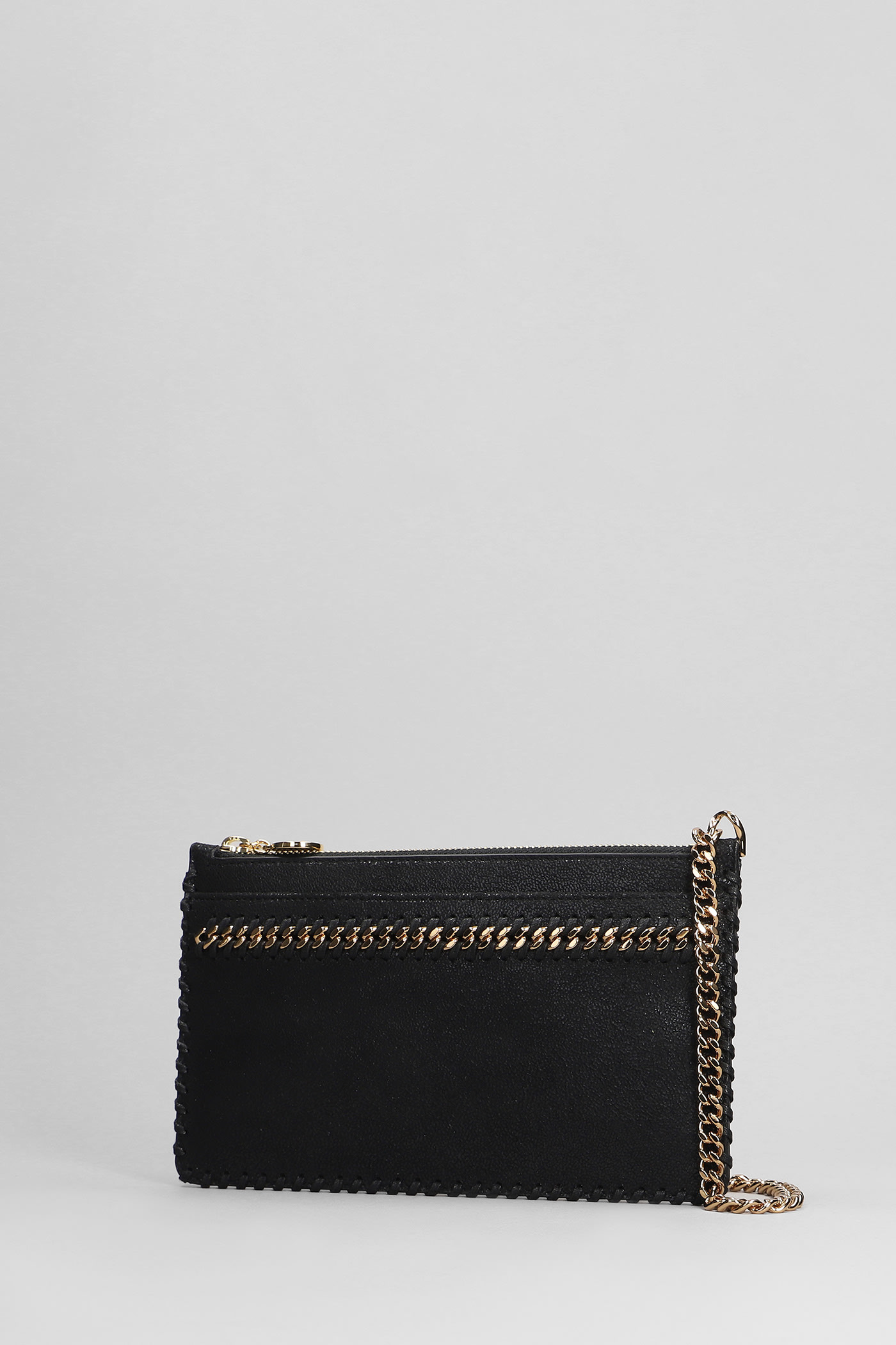Stella Mccartney Falabella Clutch Clutch In Black Polyester In Black