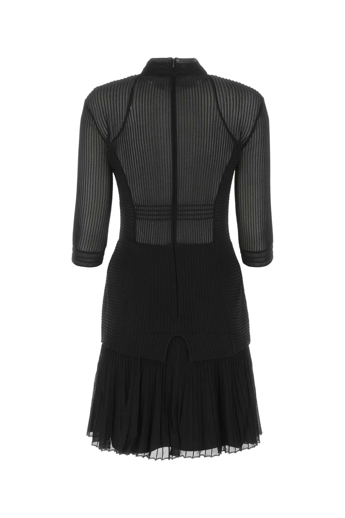Givenchy Black Stretch Viscose Blend Mini Dress In 001