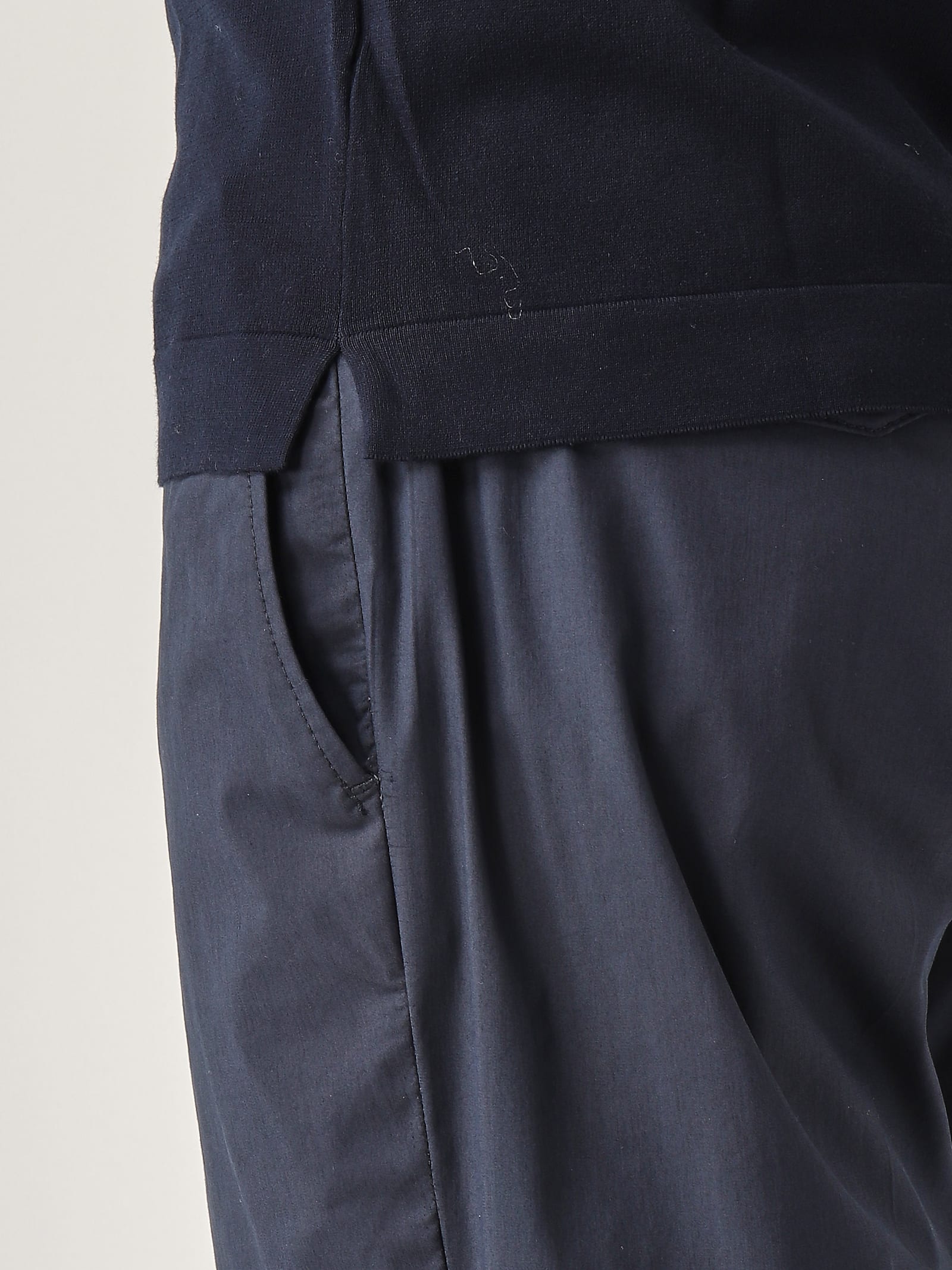 Gran Sasso T-shirt M/c Retta In Filo Cotone Organico T-shirt In Blue