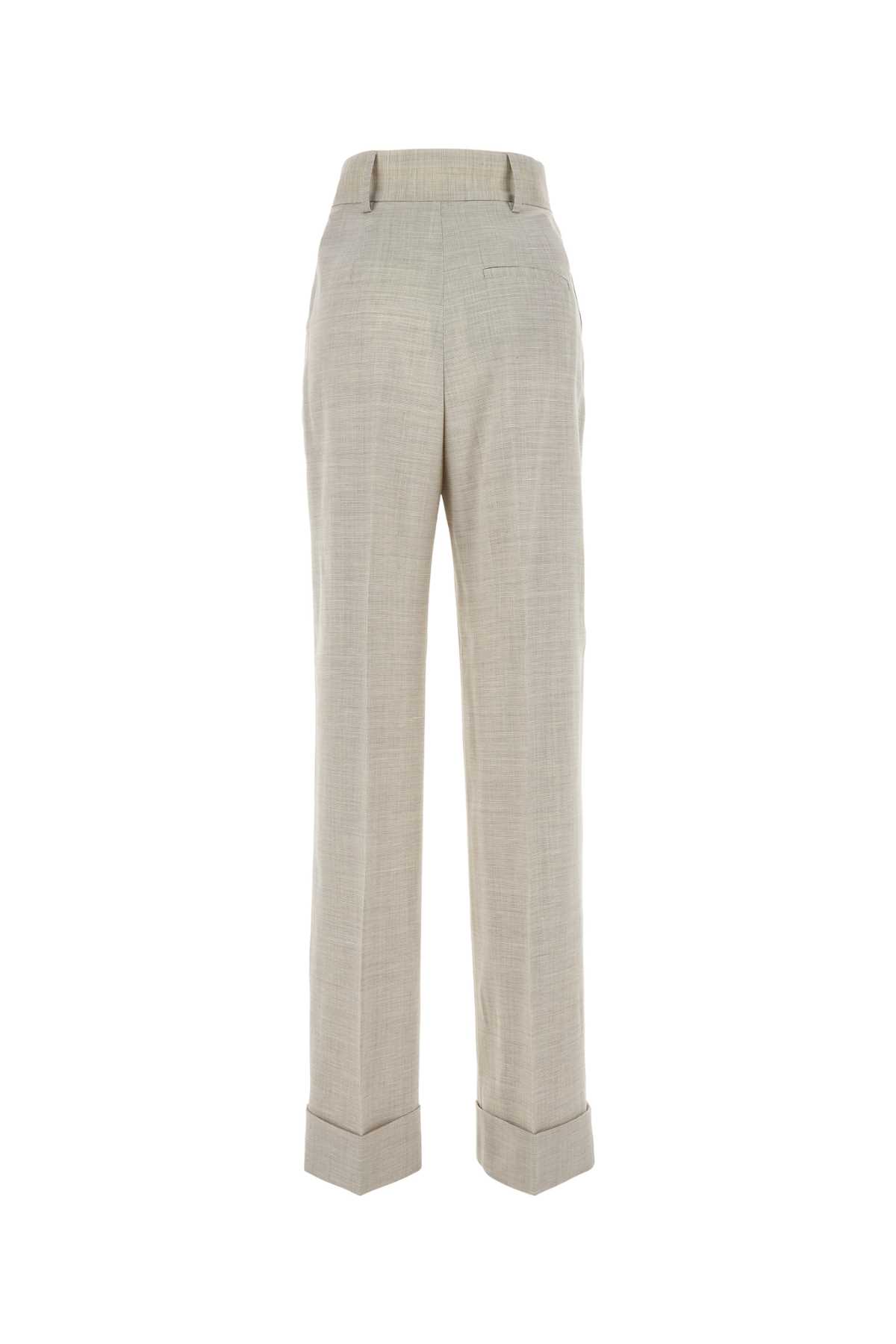 PHILOSOPHY DI LORENZO SERAFINI MELANGE SAND STRETCH WOOL BLEND PANT