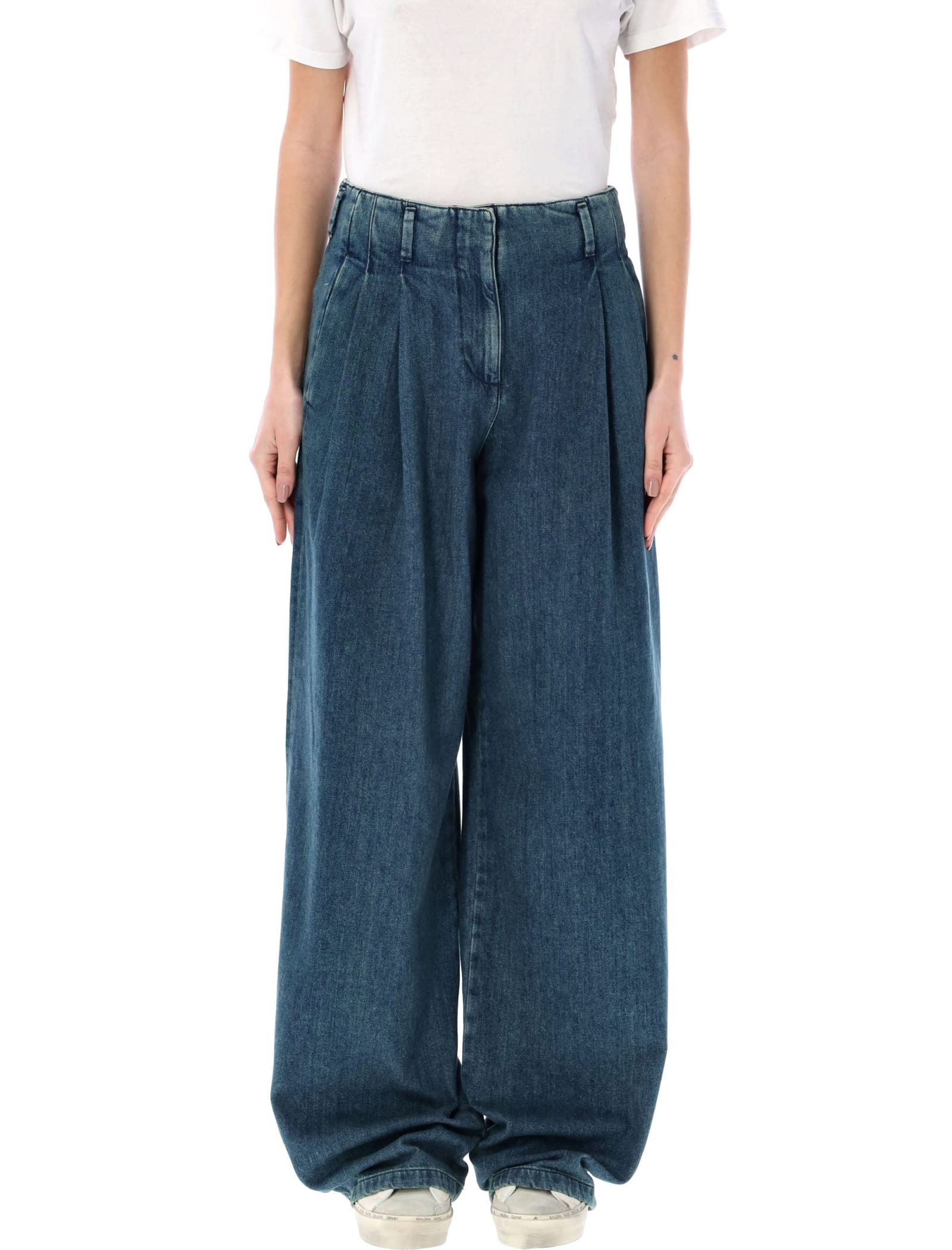 Dirty Wash Denim Trousers