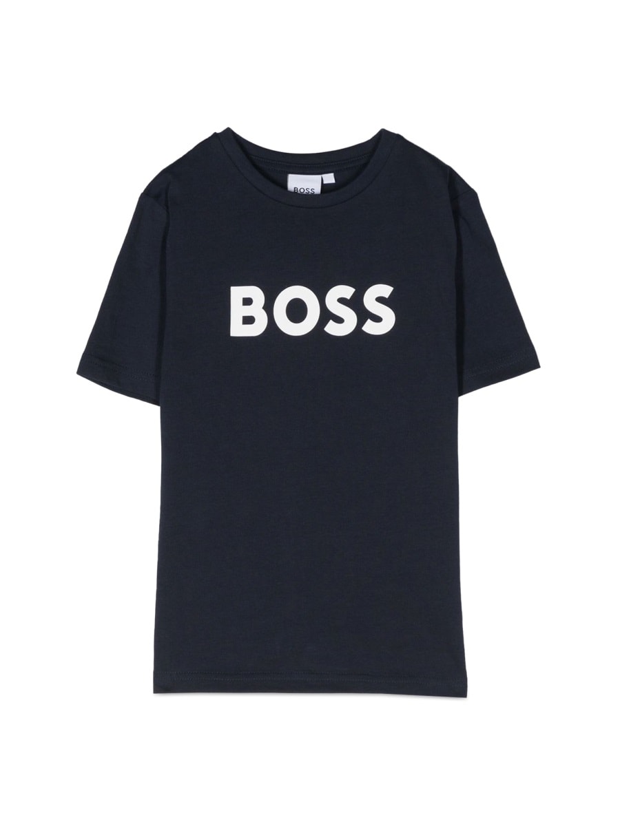 Shop Hugo Boss T-shirt Logo In Blue