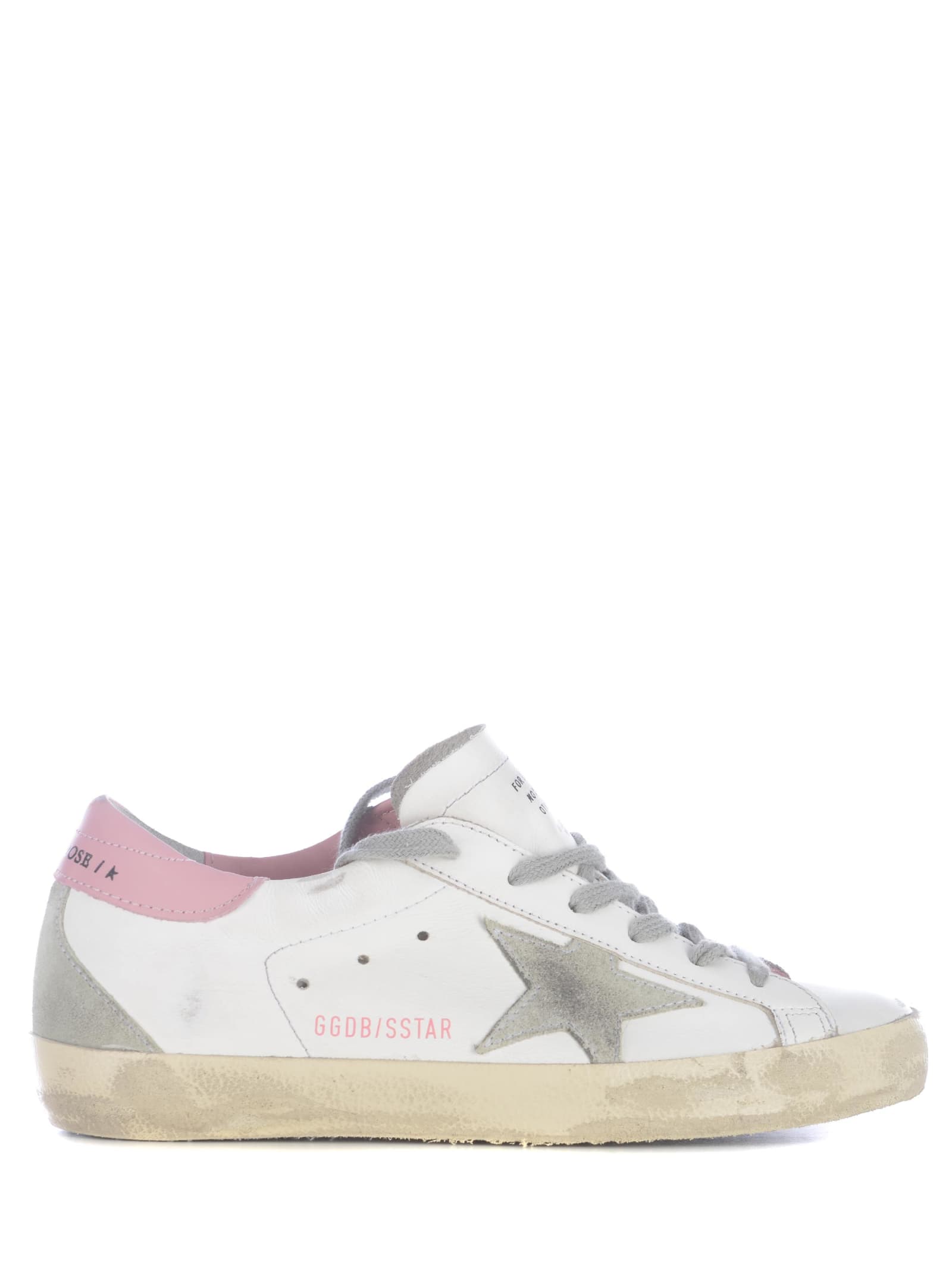 Golden Goose Sneakers Golden Gooose Super Star Made Of Leather In Bianco