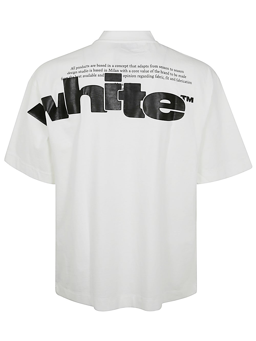 Shop Off-white Shared Logo Skate Tee In White Black