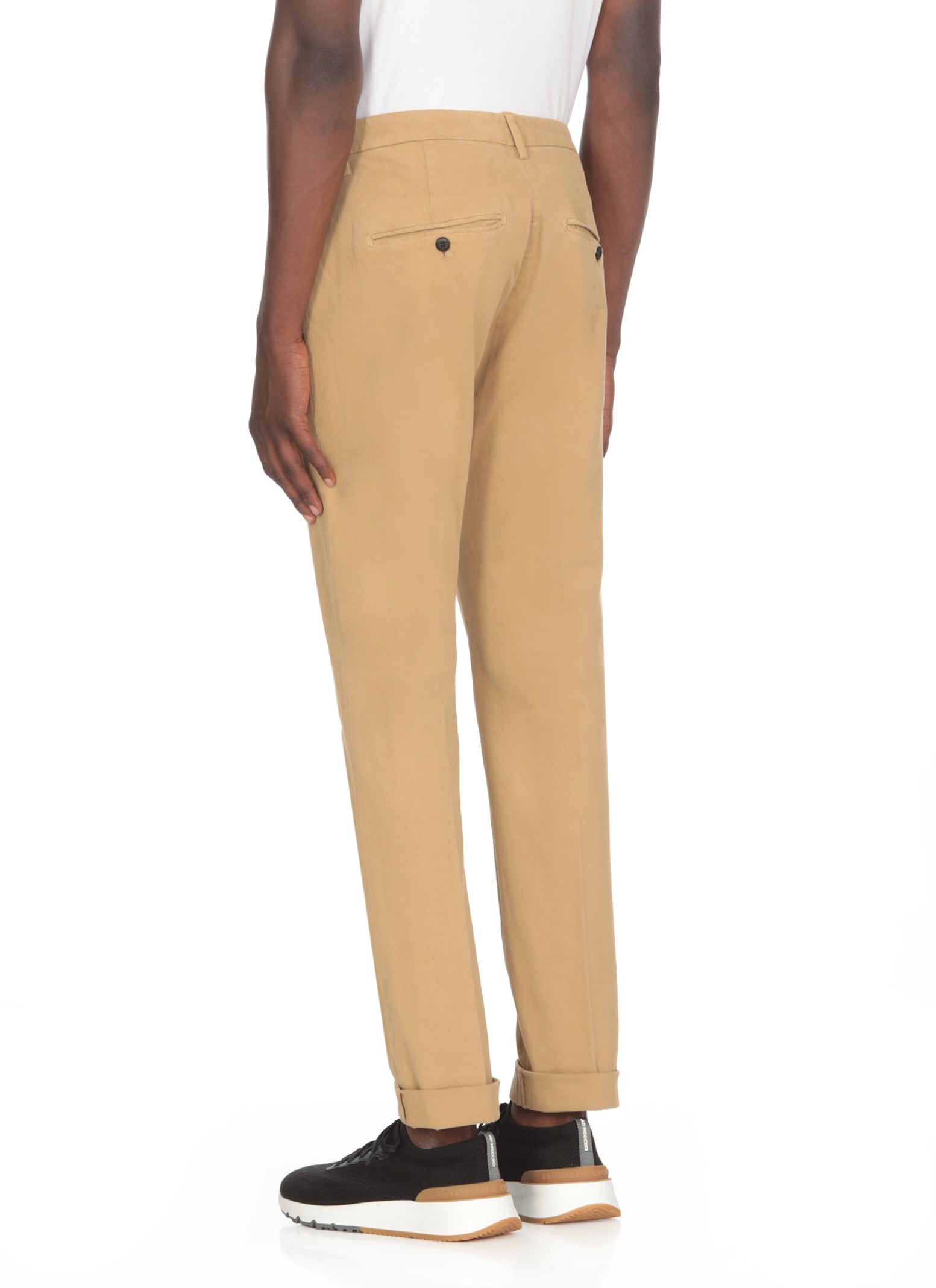 Shop Dondup Gaubert Pants In Beige