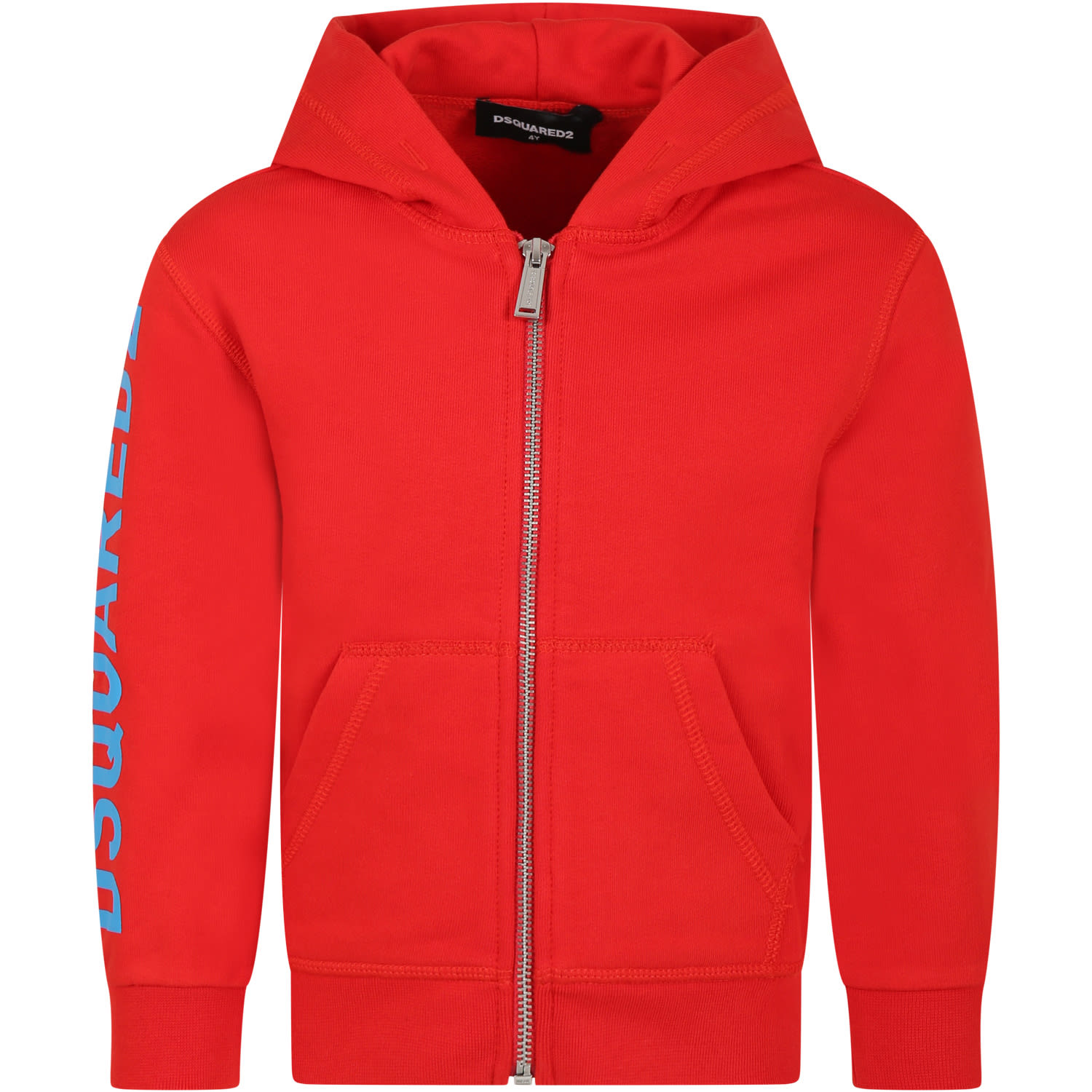 Dsquared2 Kids' Red Sweatshirt For Boy With Logo